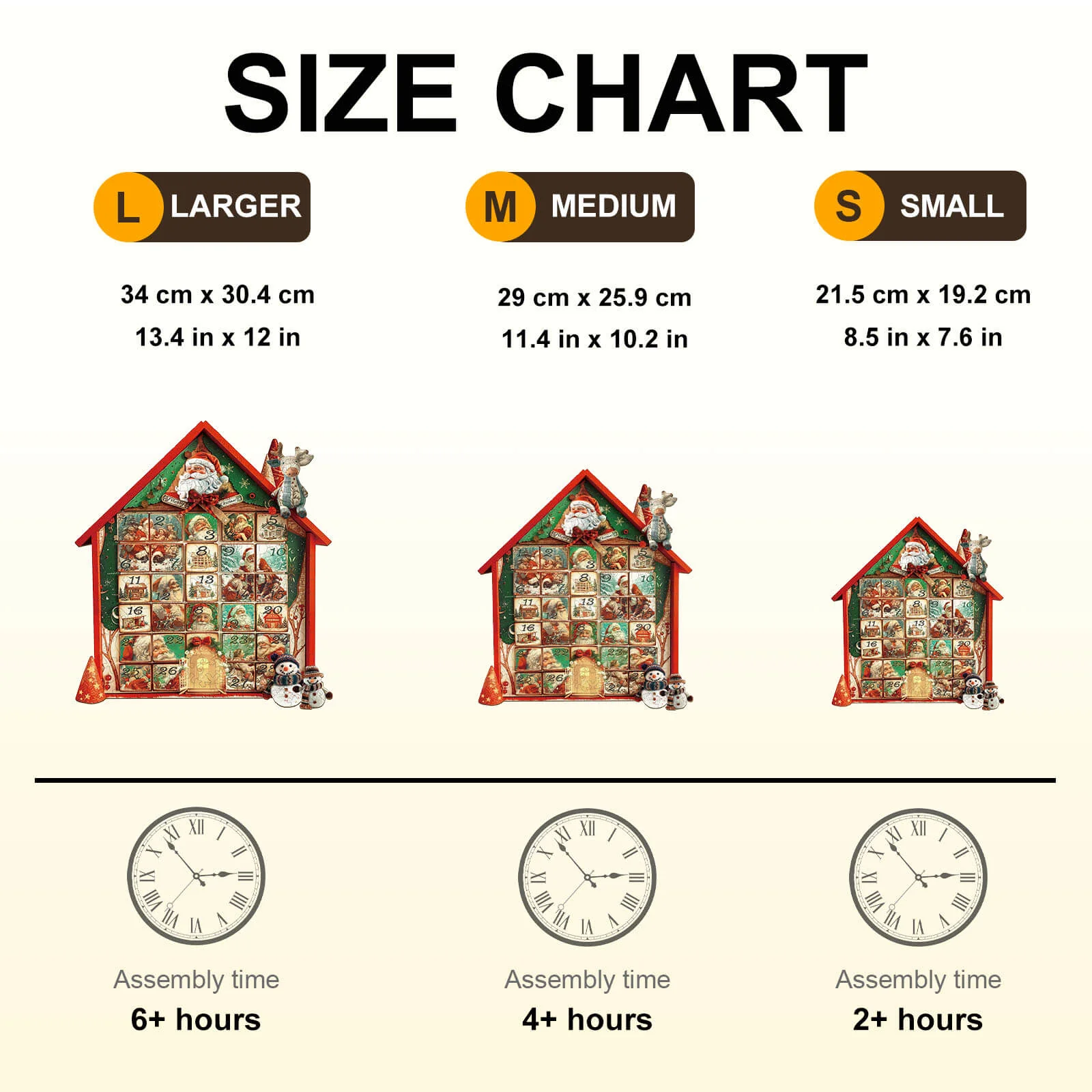 Christmas Calendar House Wooden Jigsaw Puzzle - Image 7