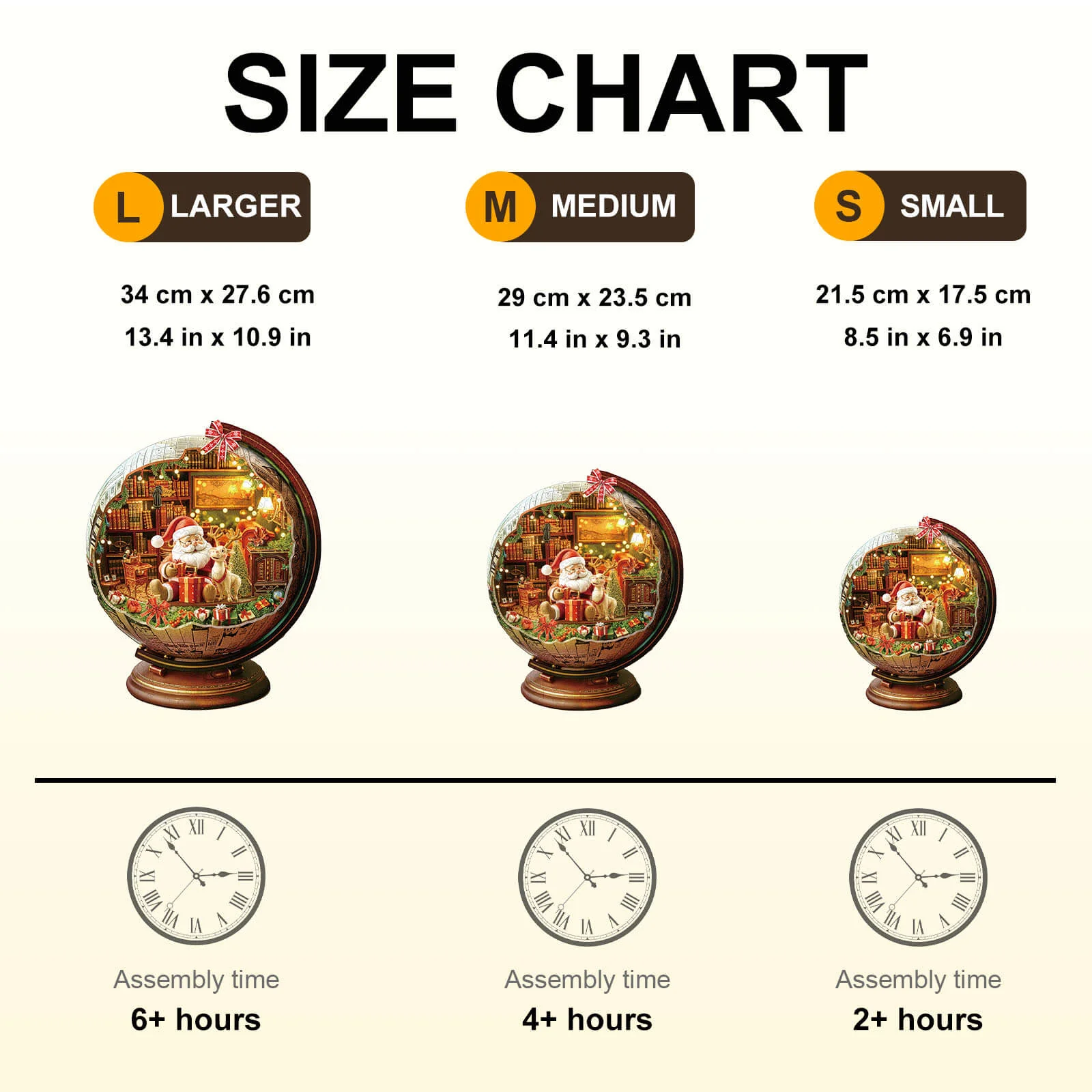 Christmas globe Wooden Jigsaw Puzzle - Image 8