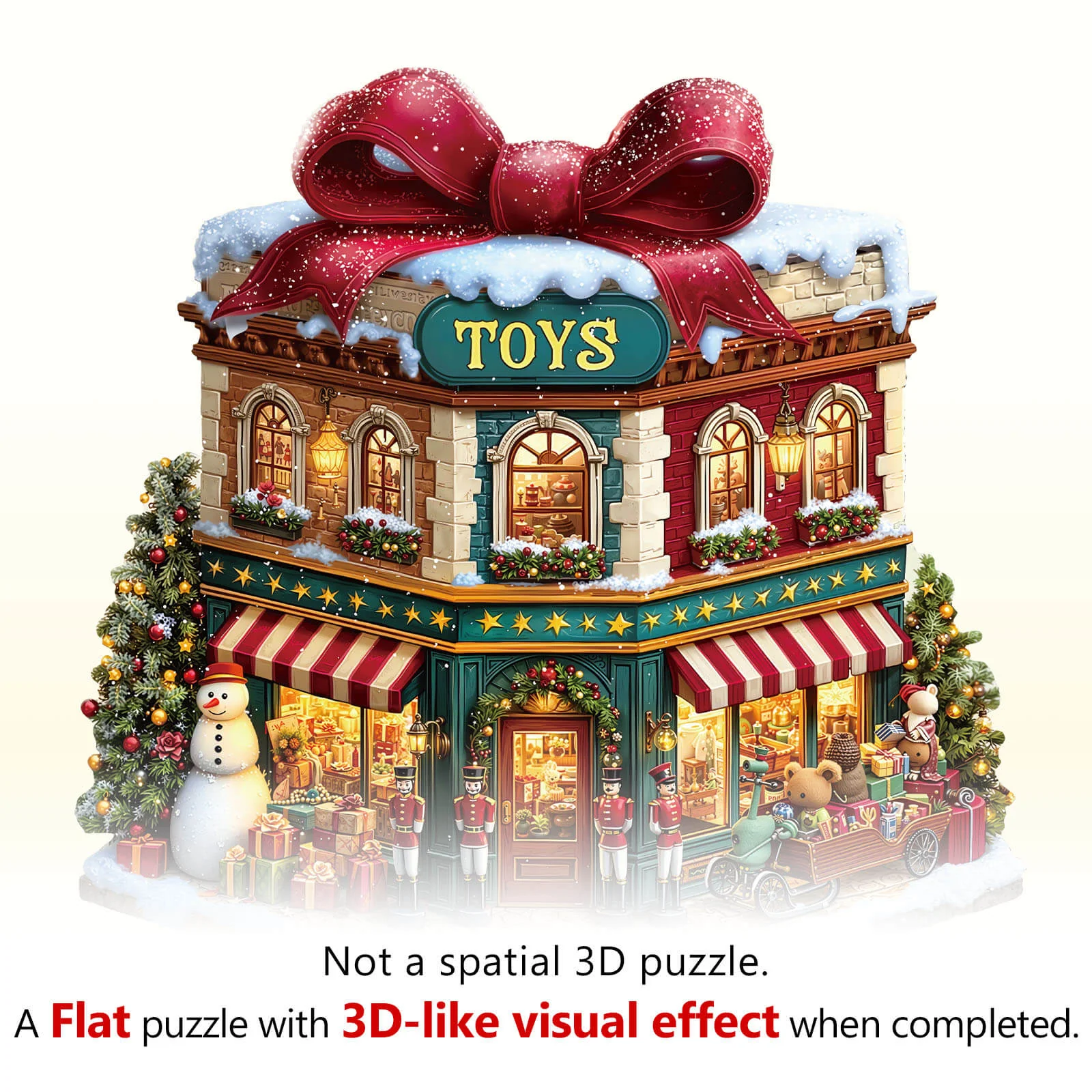 Christmas Toy Store Wooden Jigsaw Puzzle - Image 8