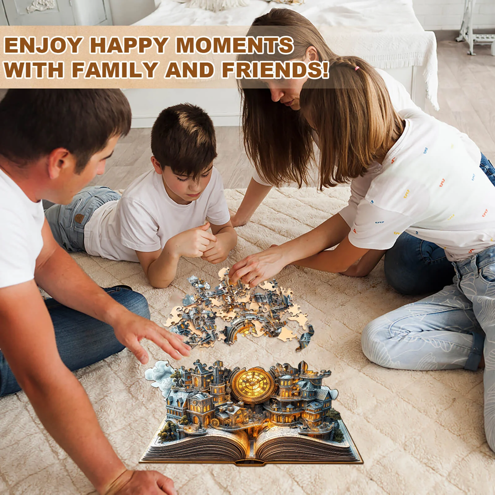 Clockwork City Wooden Jigsaw Puzzle - Image 10