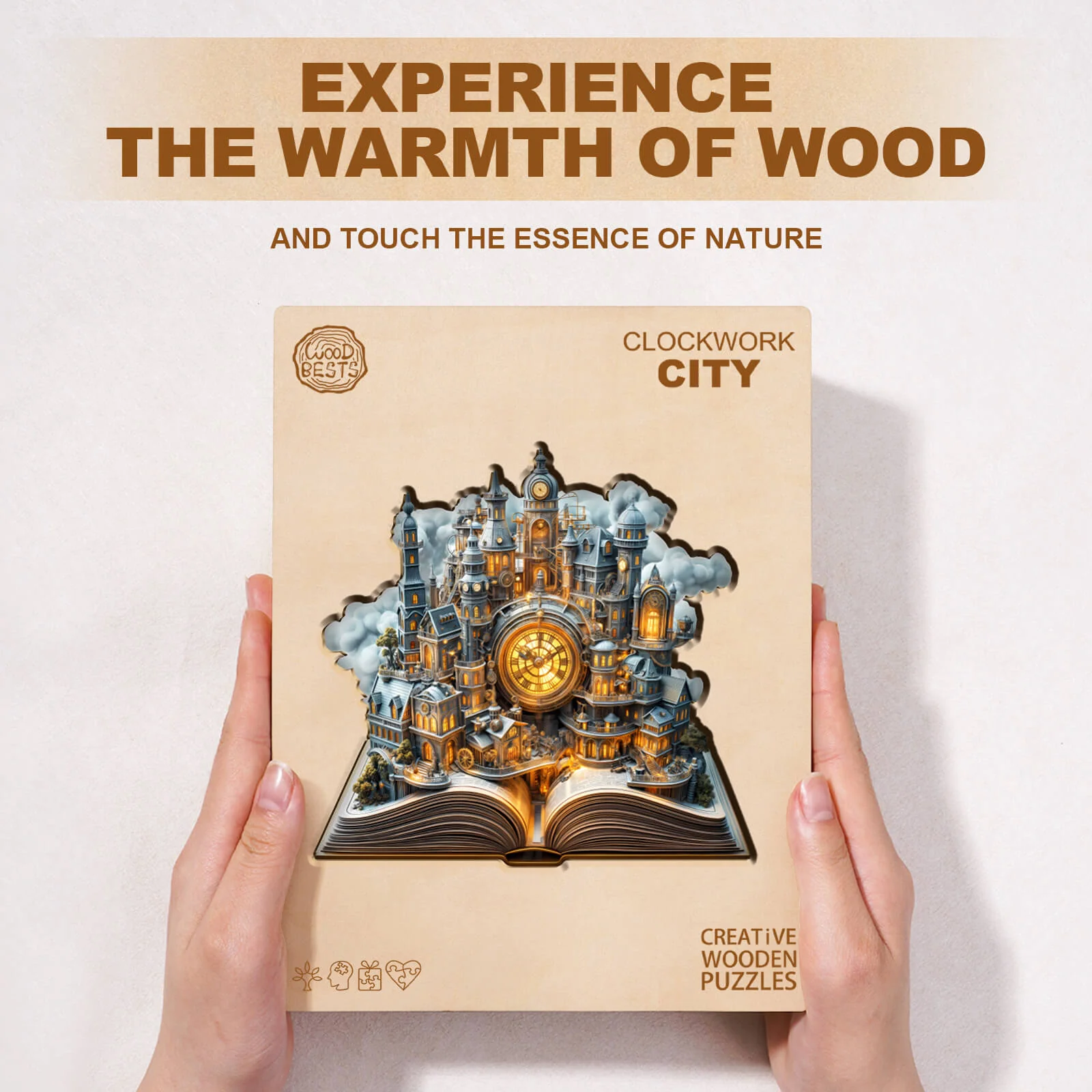 Clockwork City Wooden Jigsaw Puzzle - Image 5