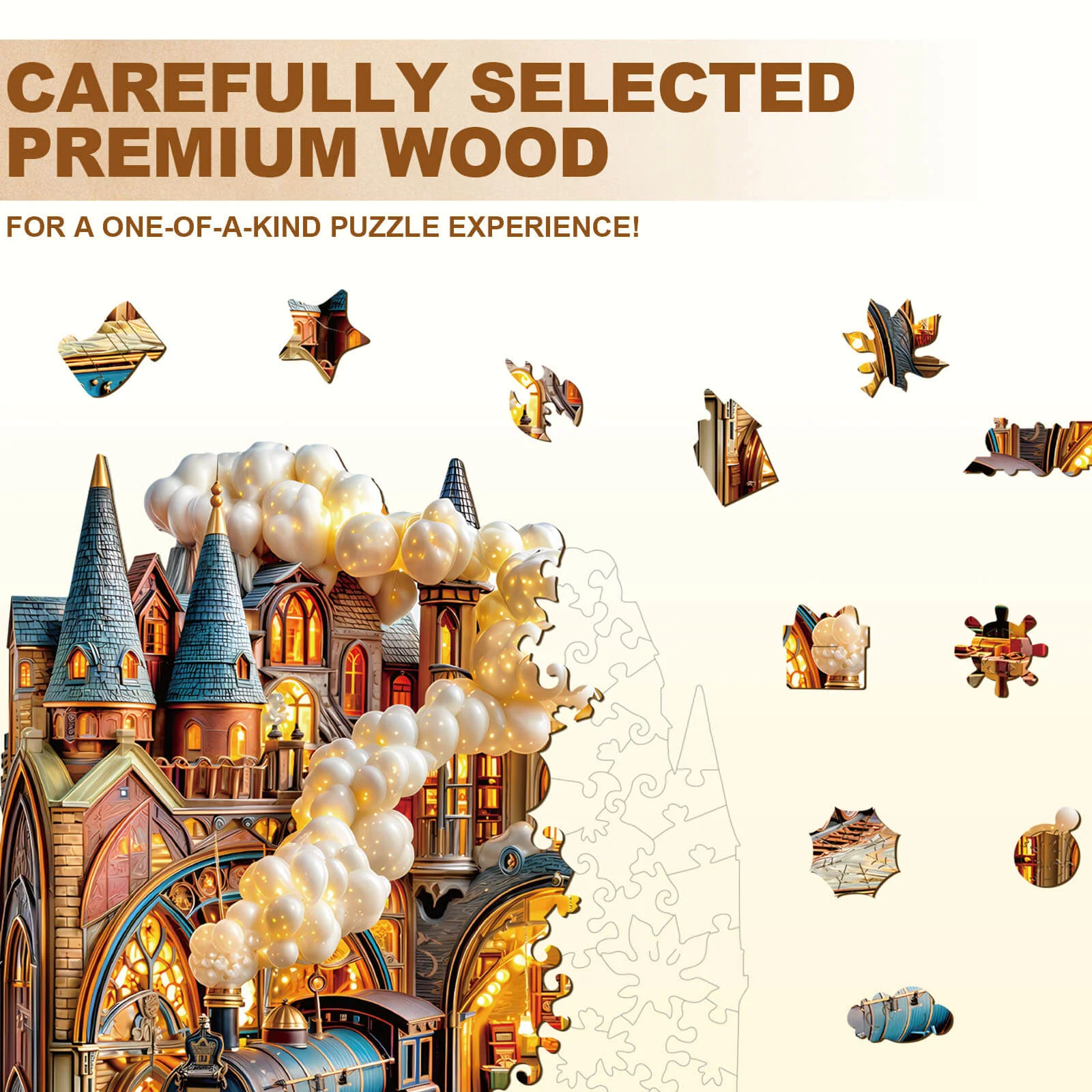 Cloud Platform Wooden Jigsaw Puzzle - Image 3