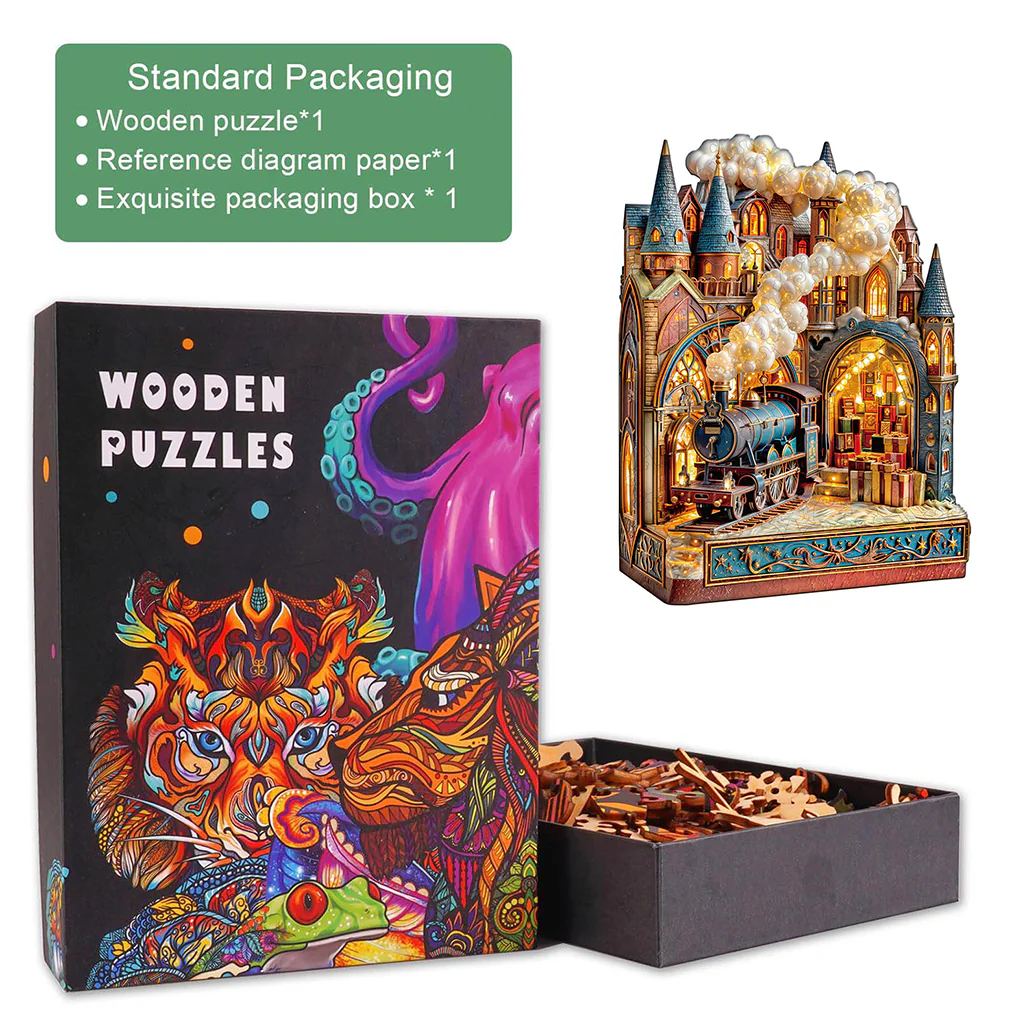 Cloud Platform Wooden Jigsaw Puzzle - Image 4