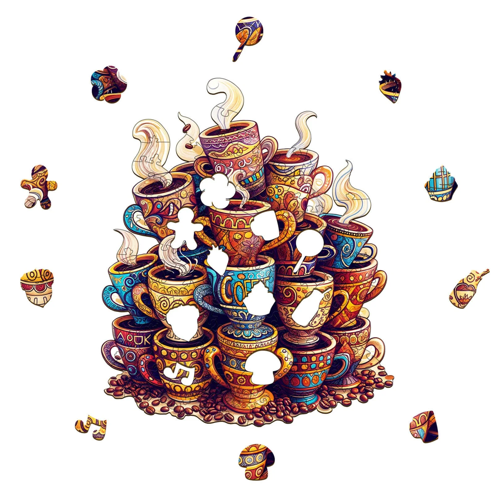 Coffee Dreams  Wooden Jigsaw Puzzle - Image 2