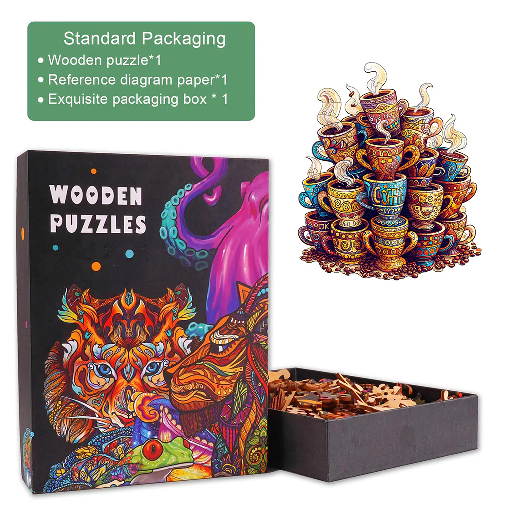 Coffee Dreams  Wooden Jigsaw Puzzle - Image 5