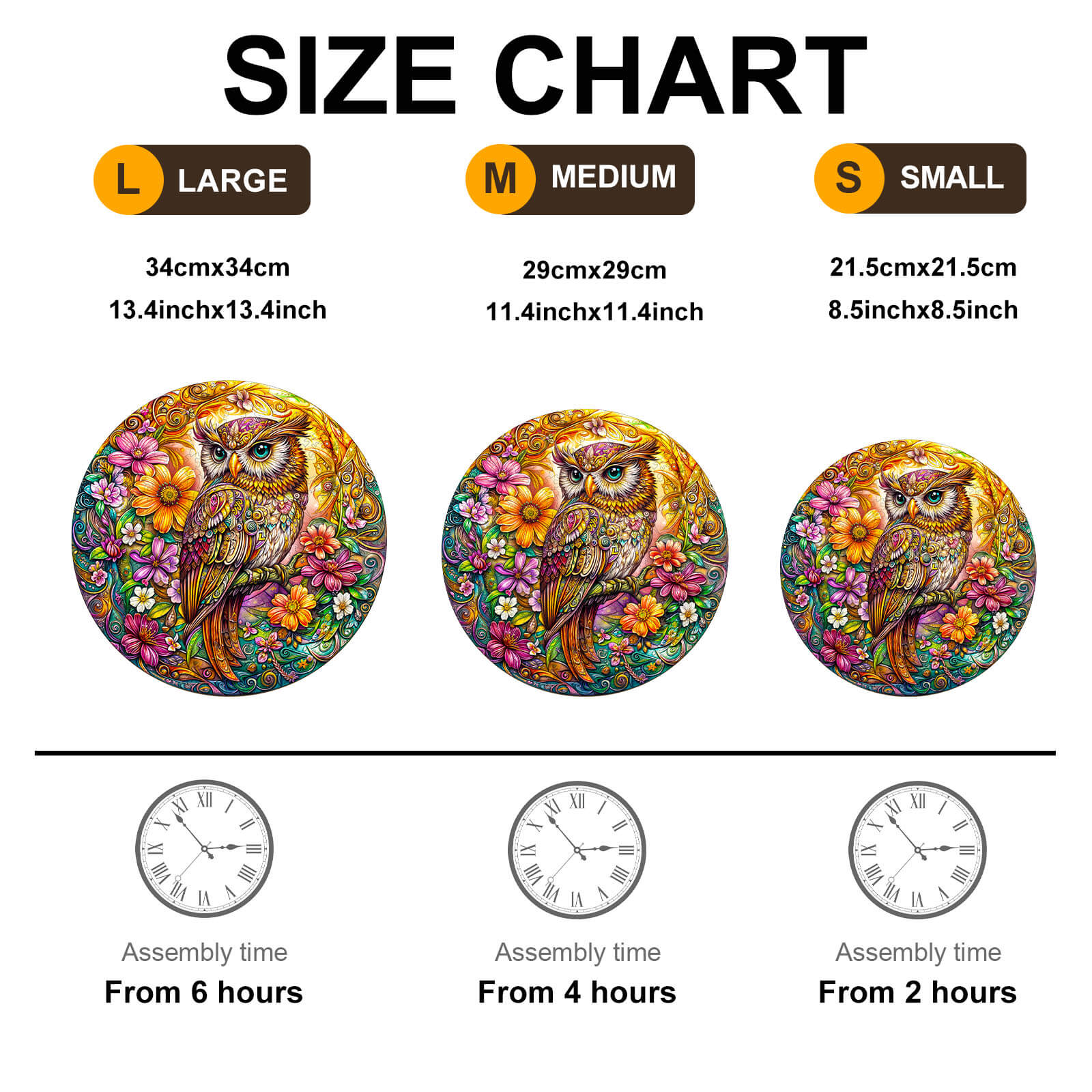 Color Owl Wooden Jigsaw Puzzle - Image 5