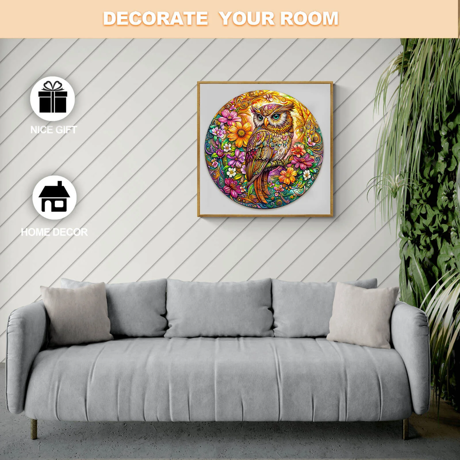 Color Owl Wooden Jigsaw Puzzle - Image 7