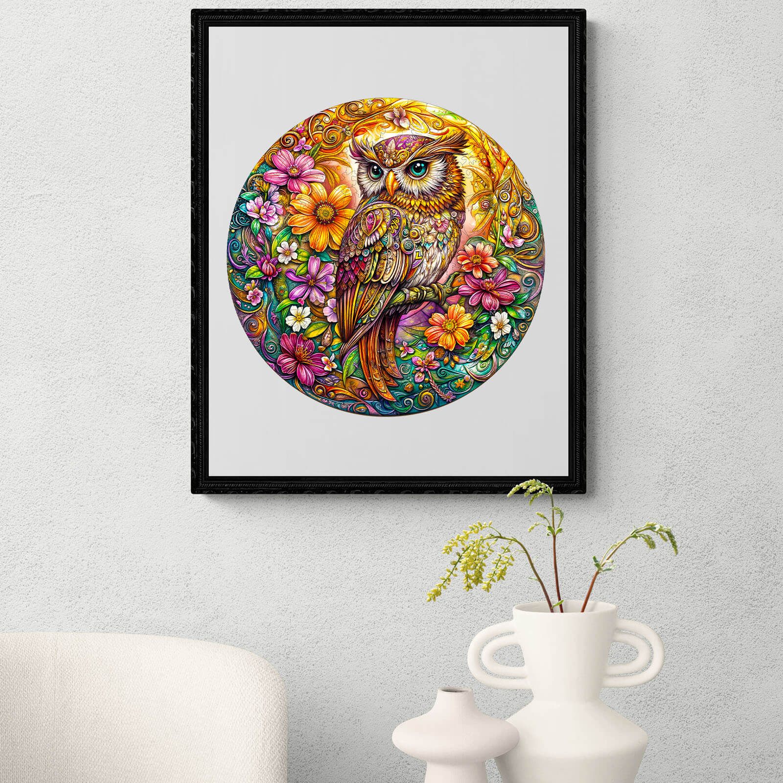 Color Owl Wooden Jigsaw Puzzle - Image 9