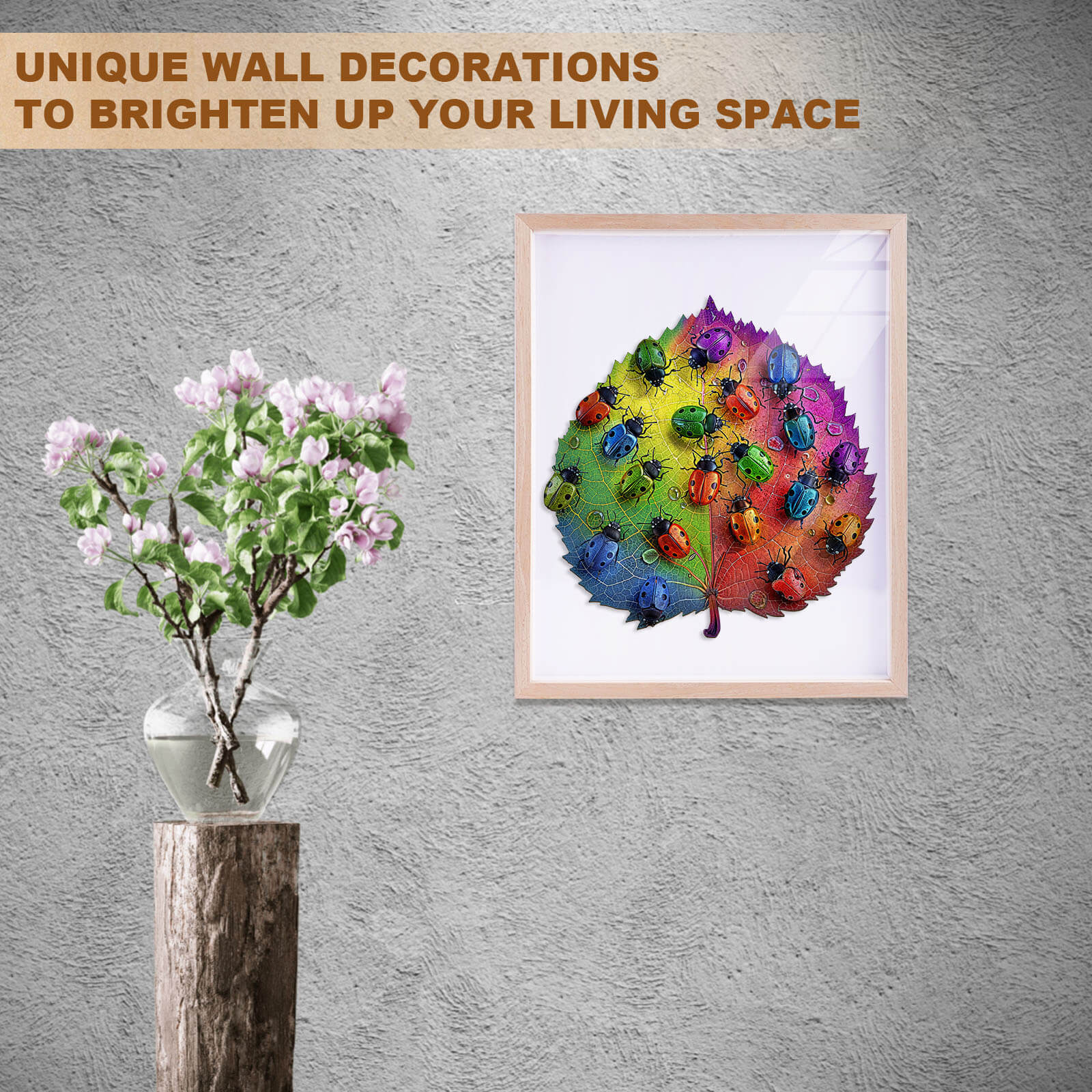Colorful ladybug Wooden Jigsaw Puzzle - Image 10
