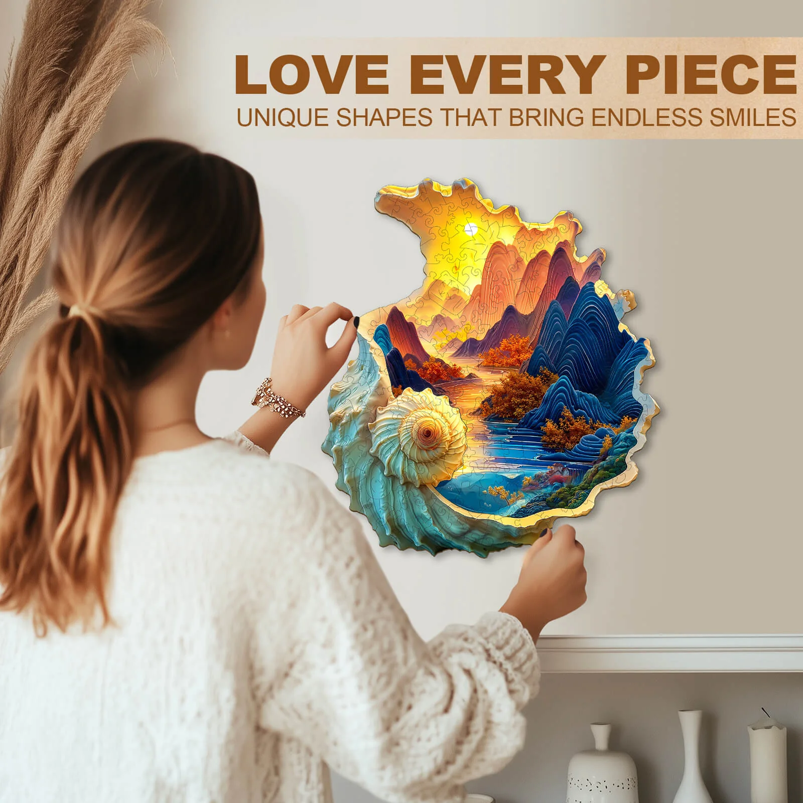 Conch scenery Wooden Jigsaw Puzzle - Image 12