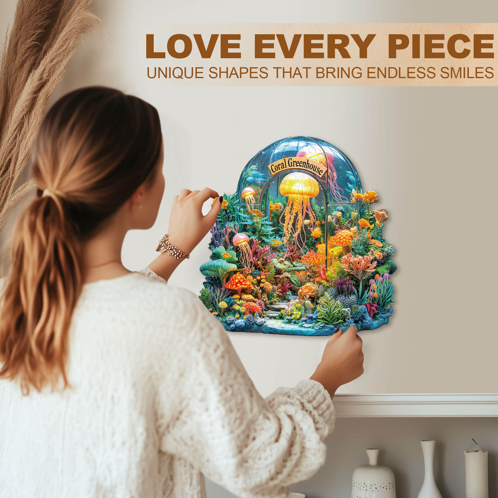 Coral greenhouse Wooden Jigsaw Puzzle - Image 11