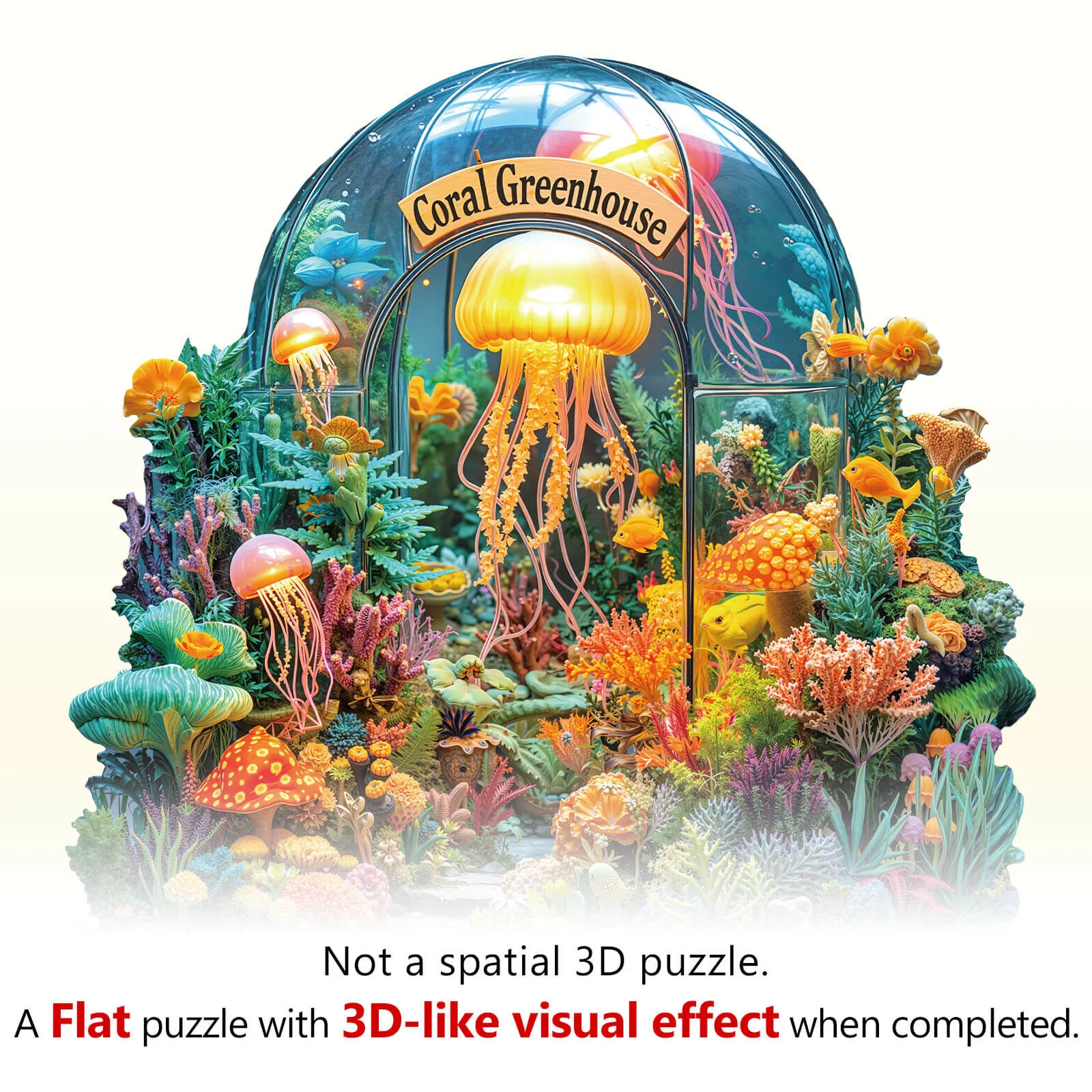 Coral greenhouse Wooden Jigsaw Puzzle - Image 9