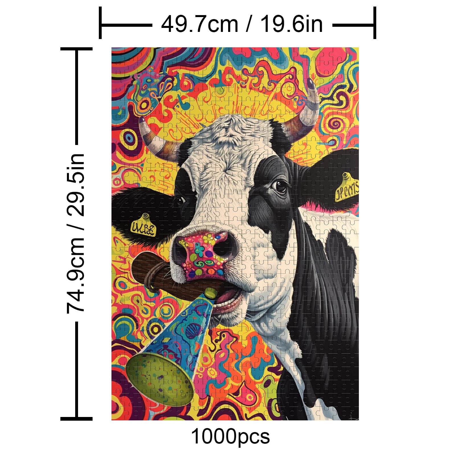 Crazy Cow 500 / 1000 Piece Puzzle - Image 4