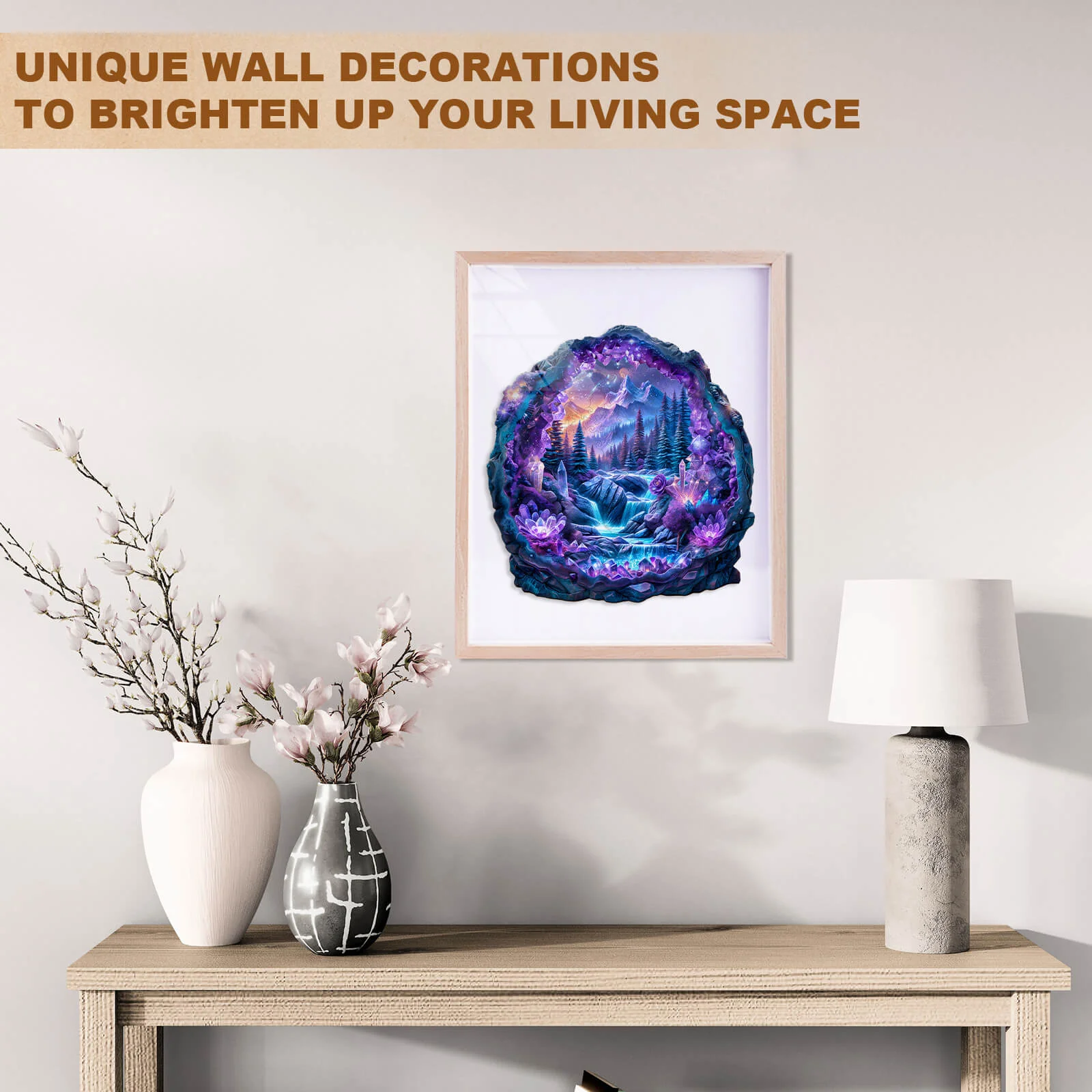 Crystal mine landscape-1 Wooden Jigsaw Puzzle - Image 12