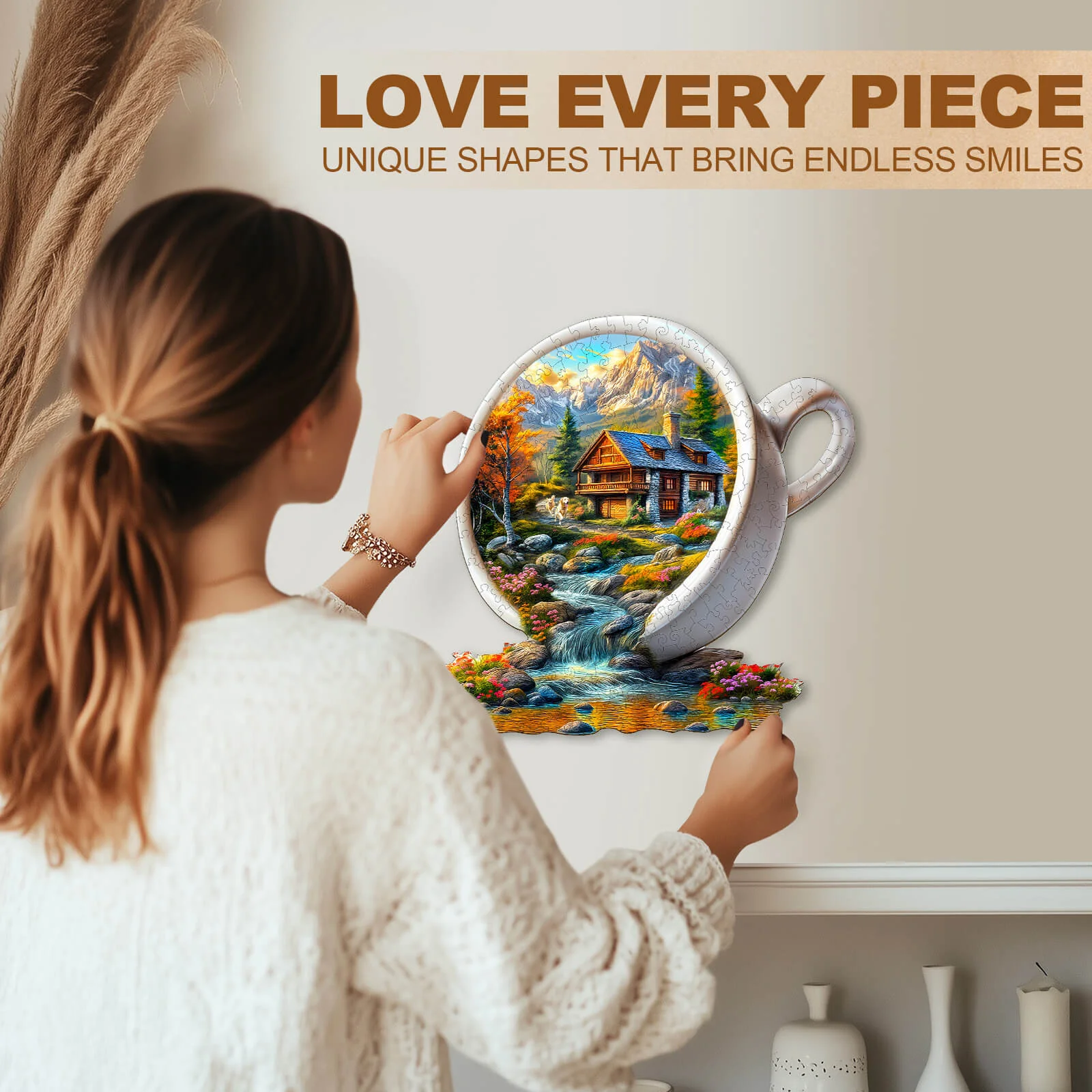 Cup of Serenity Wooden Jigsaw Puzzle - Image 10