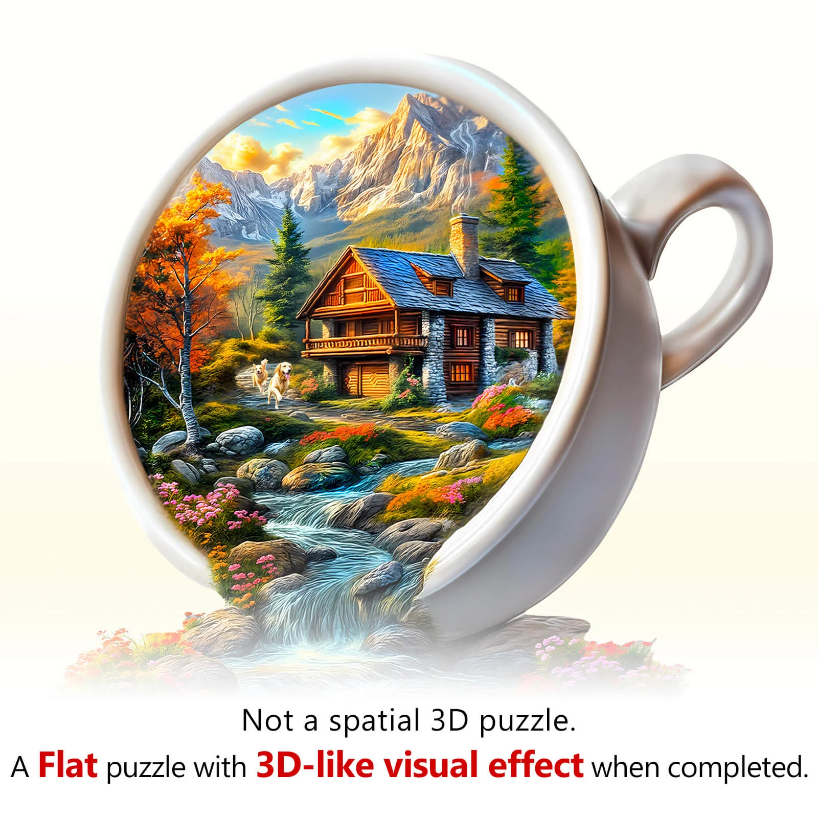 Cup of Serenity Wooden Jigsaw Puzzle - Image 8