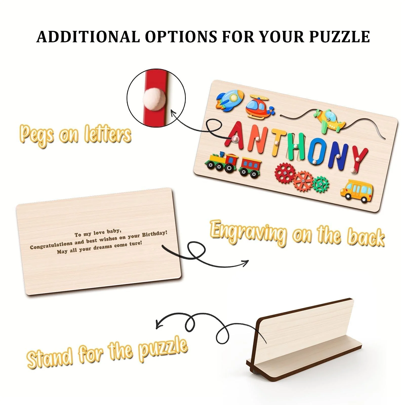 Personalized Baby Name Puzzle Advanced Toys - Image 8