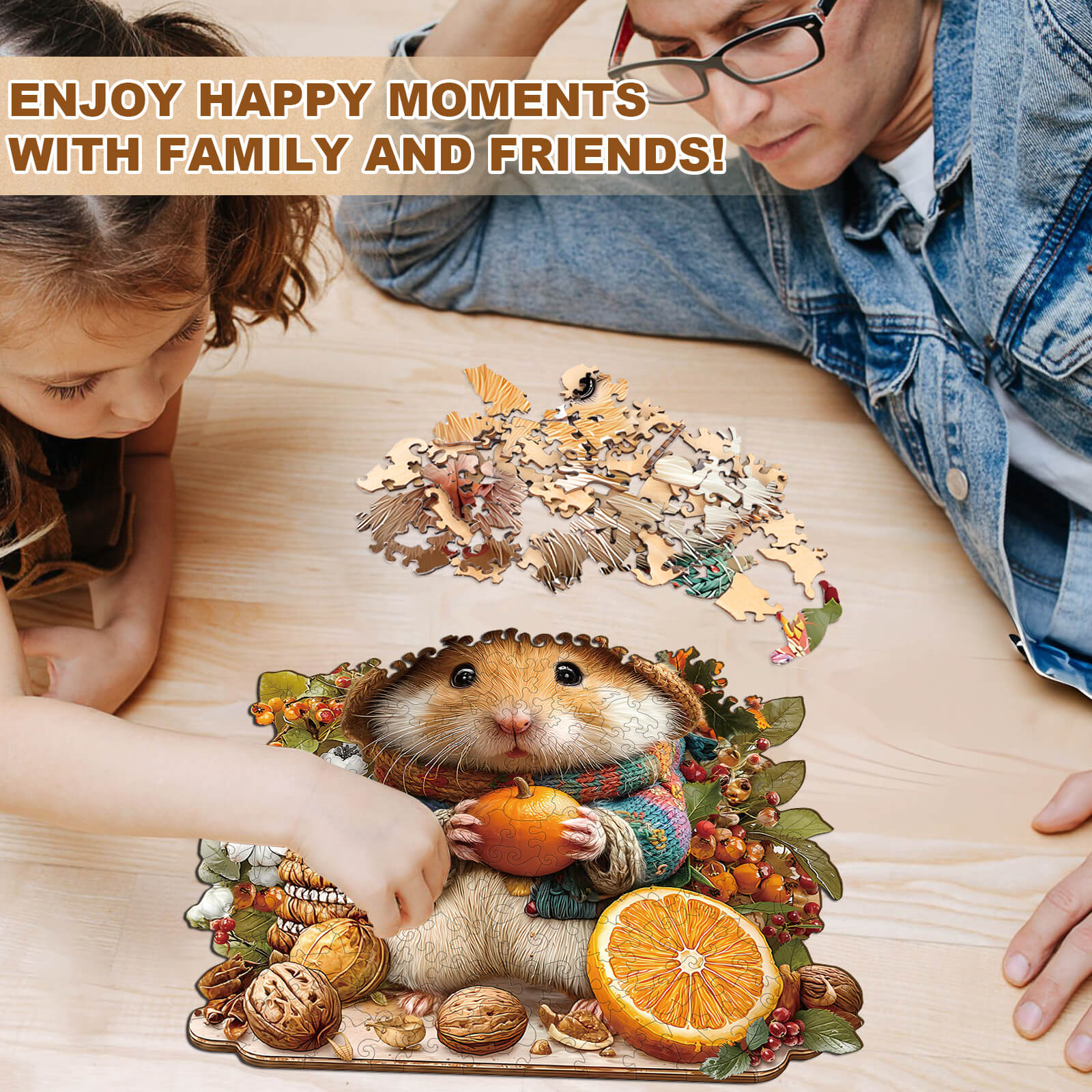 cute hamster Wooden Jigsaw Puzzle - Image 7