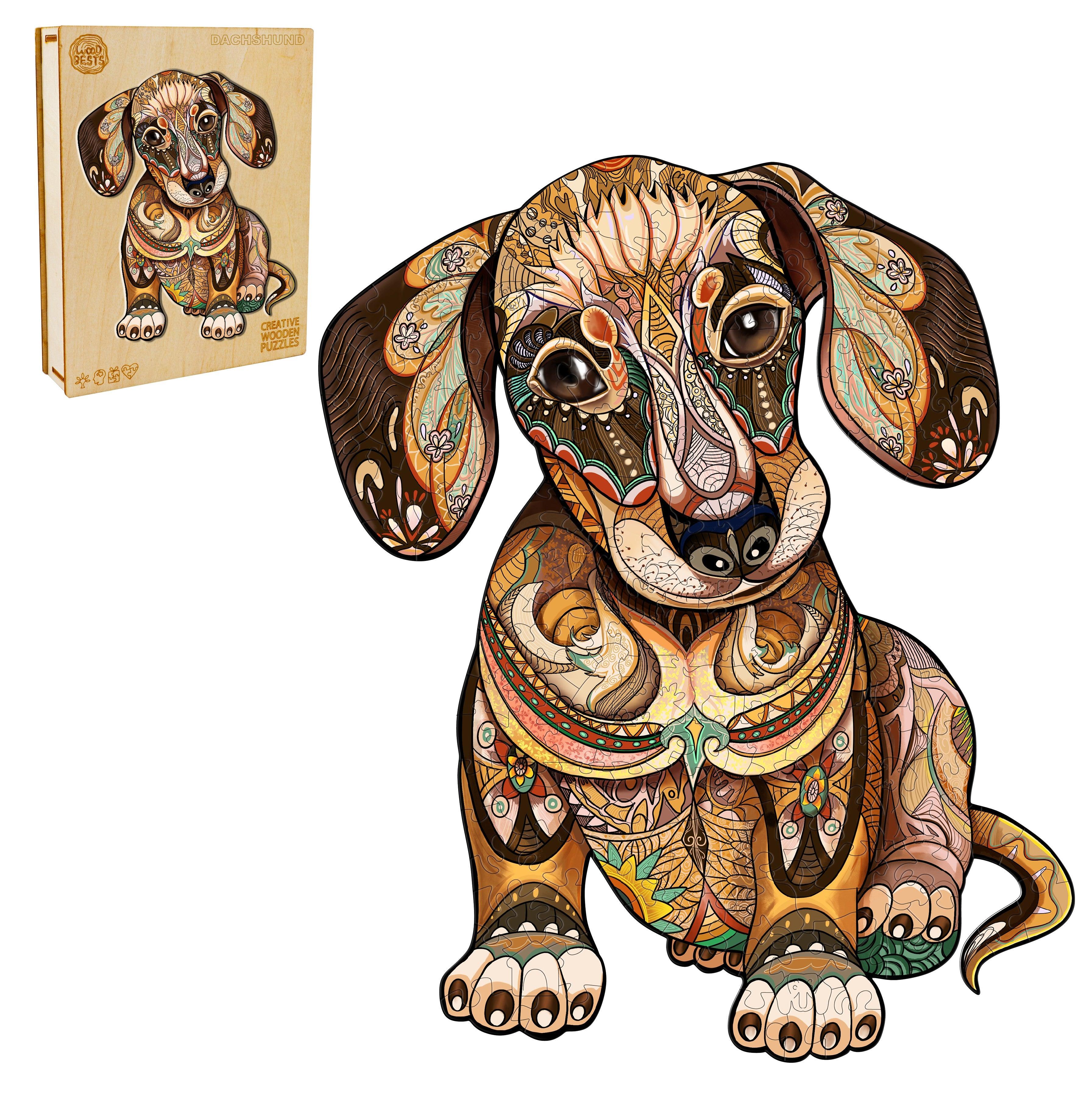 Dachshund Wooden Jigsaw Puzzle - Image 3