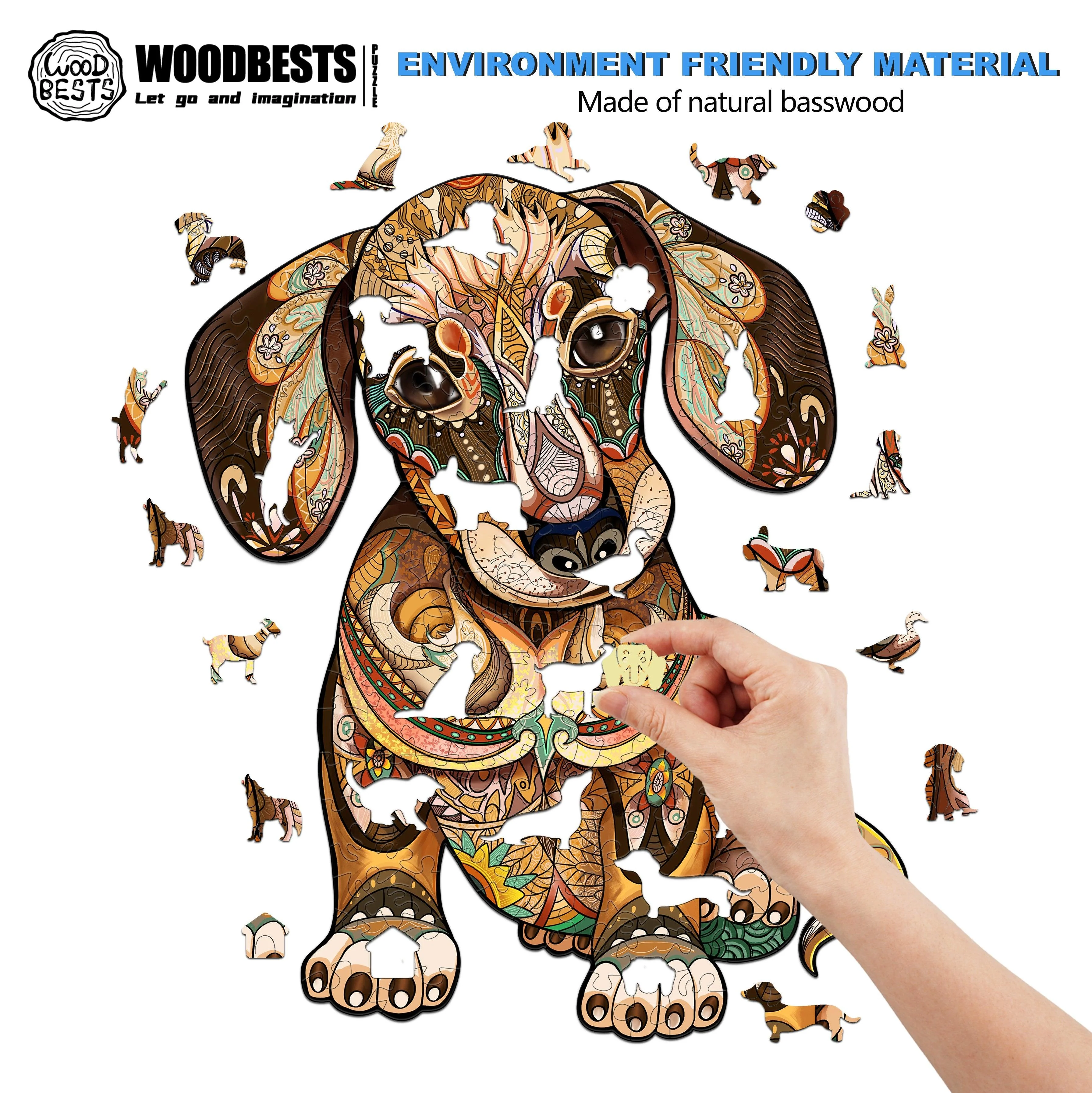 Dachshund Wooden Jigsaw Puzzle - Image 4