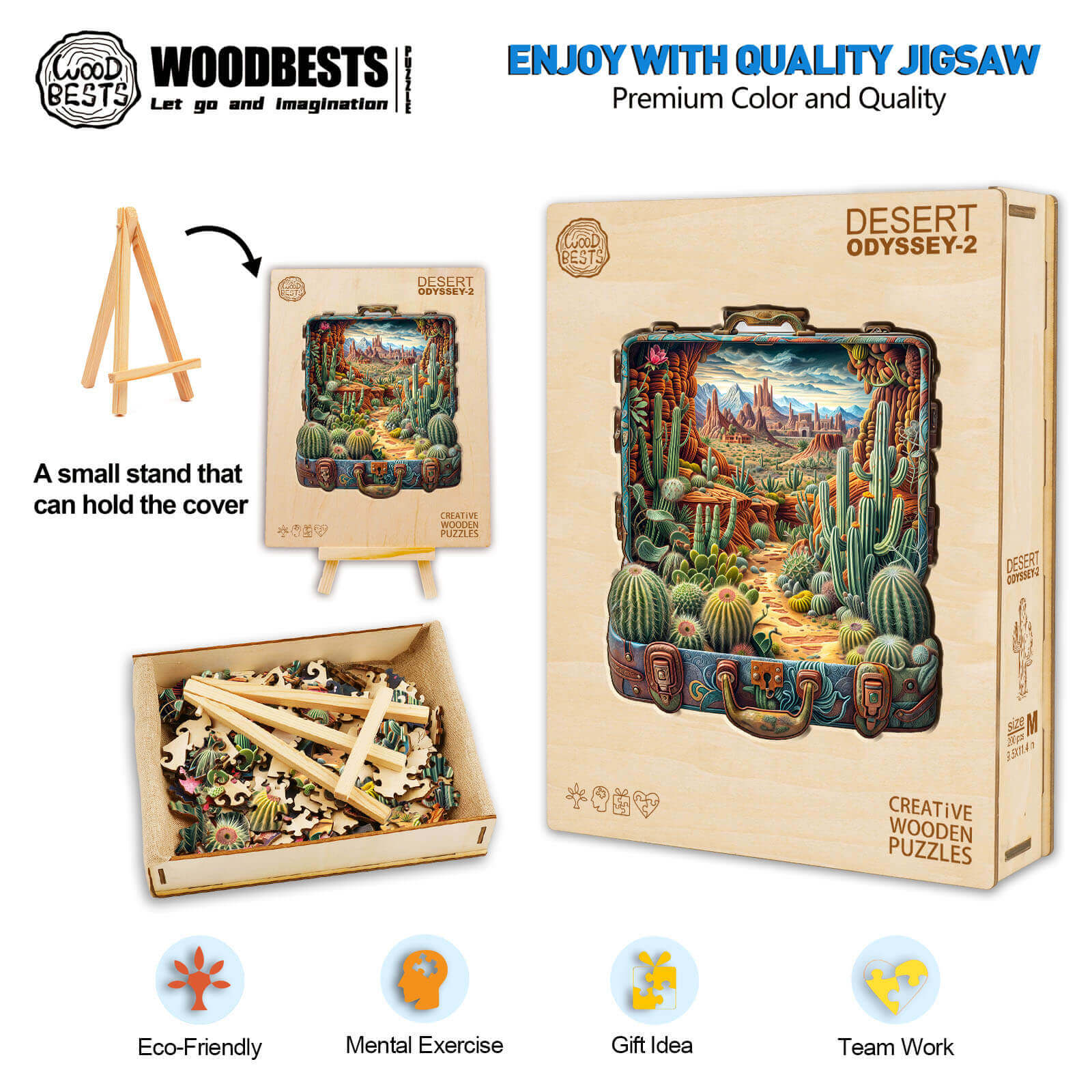 Desert Odyssey-2 Wooden Jigsaw Puzzle - Image 8