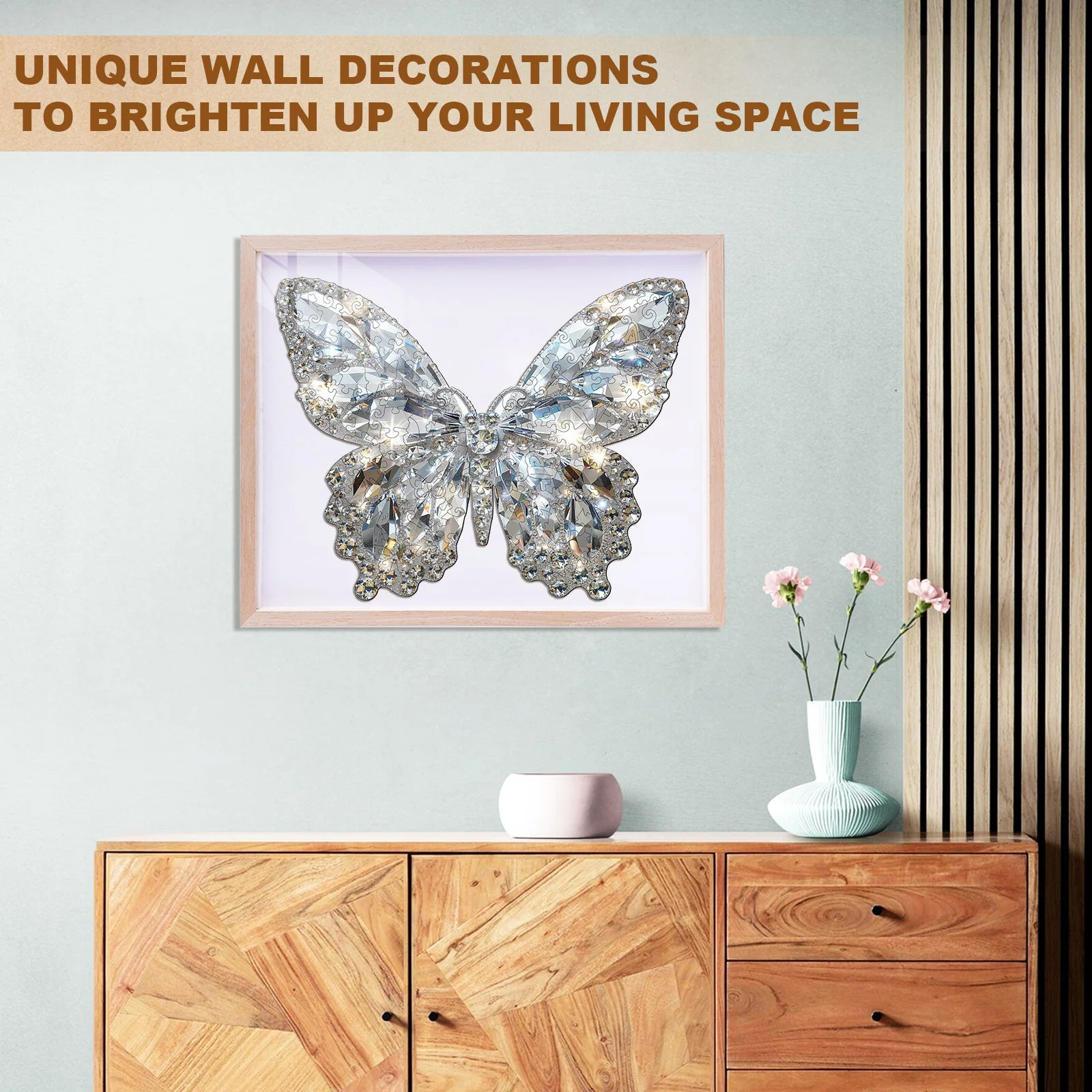 Diamond Butterfly Wooden Jigsaw Puzzle - Image 10