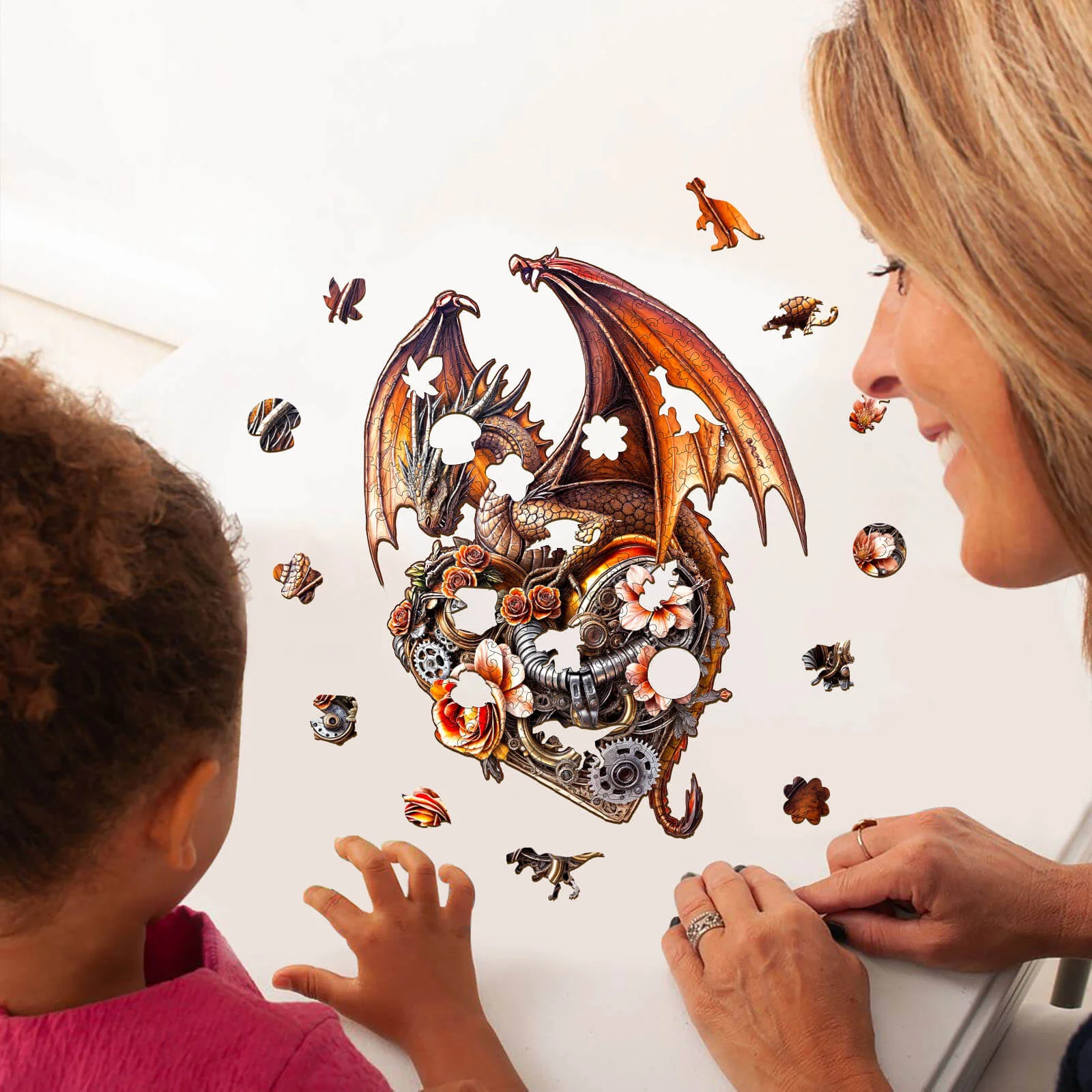 Dragon Heart Machina Wooden Jigsaw Puzzle - Image 11