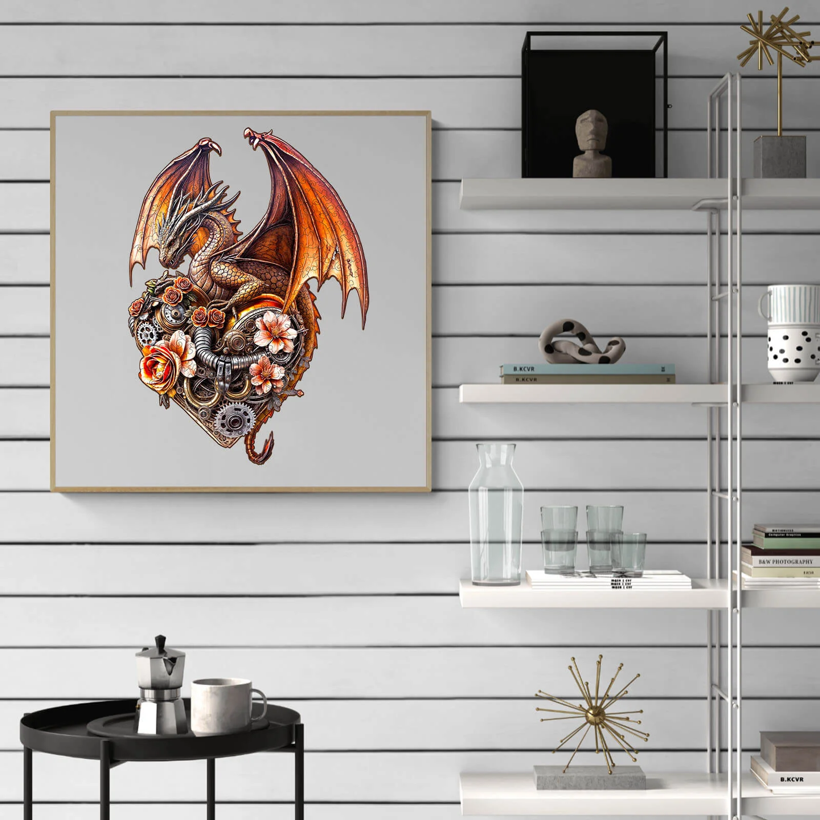 Dragon Heart Machina Wooden Jigsaw Puzzle - Image 13