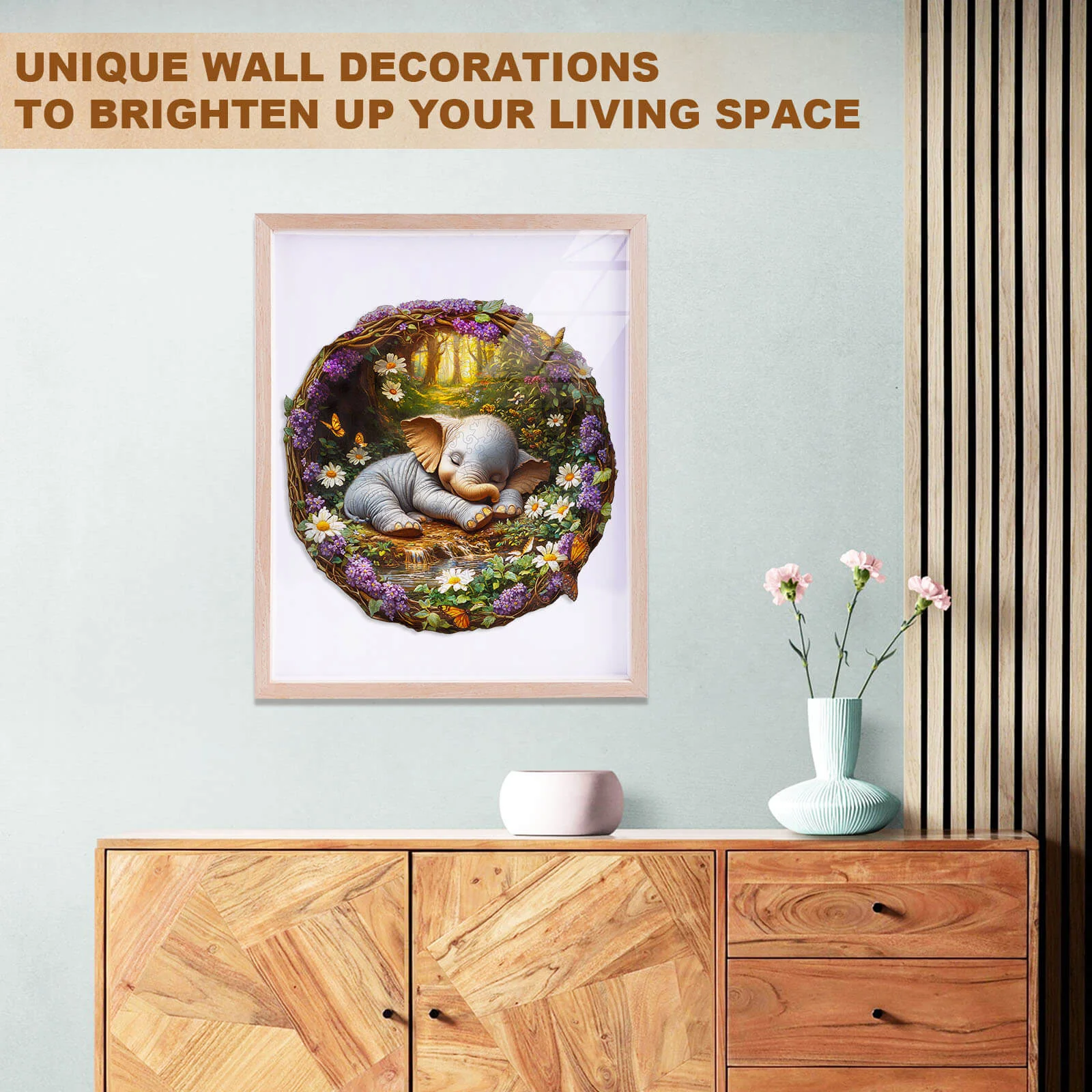 Dream Elephant Wooden Jigsaw Puzzle - Image 12