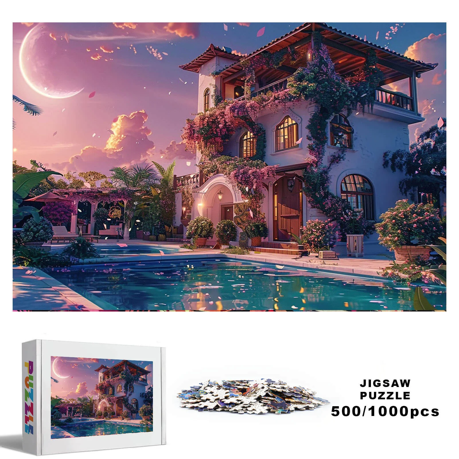 Dream Villa 500 / 1000 Piece Puzzle - Image 2