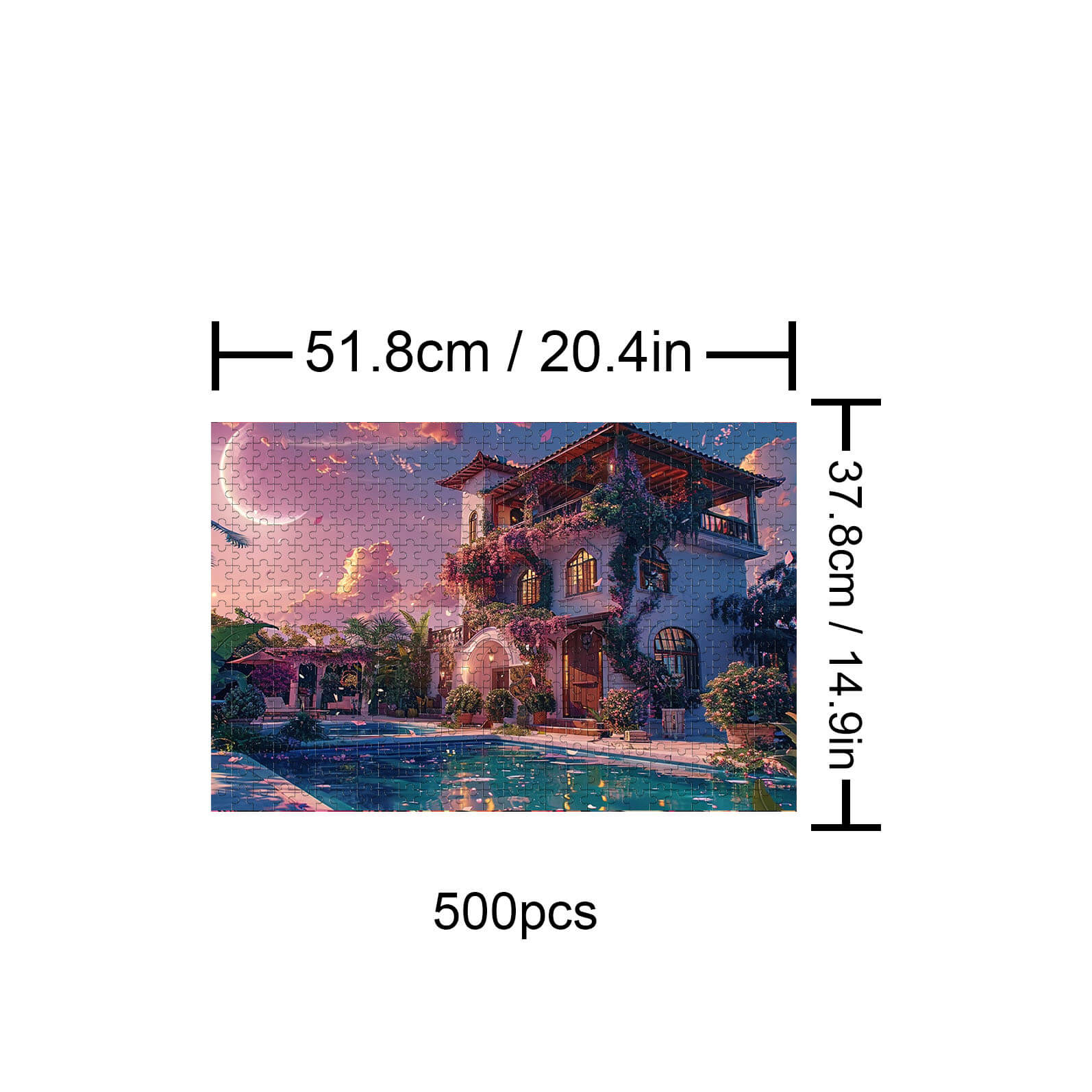 Dream Villa 500 / 1000 Piece Puzzle - Image 4