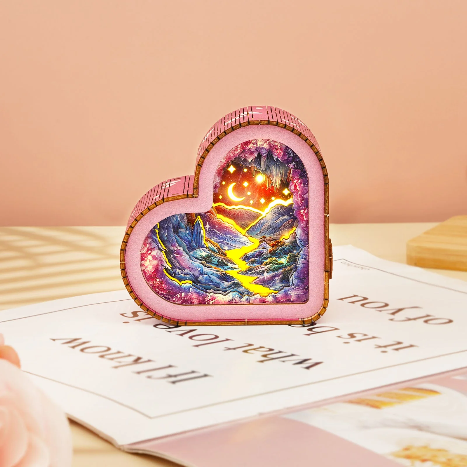 Dreamy Mine Cave Kit - 3D Wooden Puzzle Night Light - Image 5