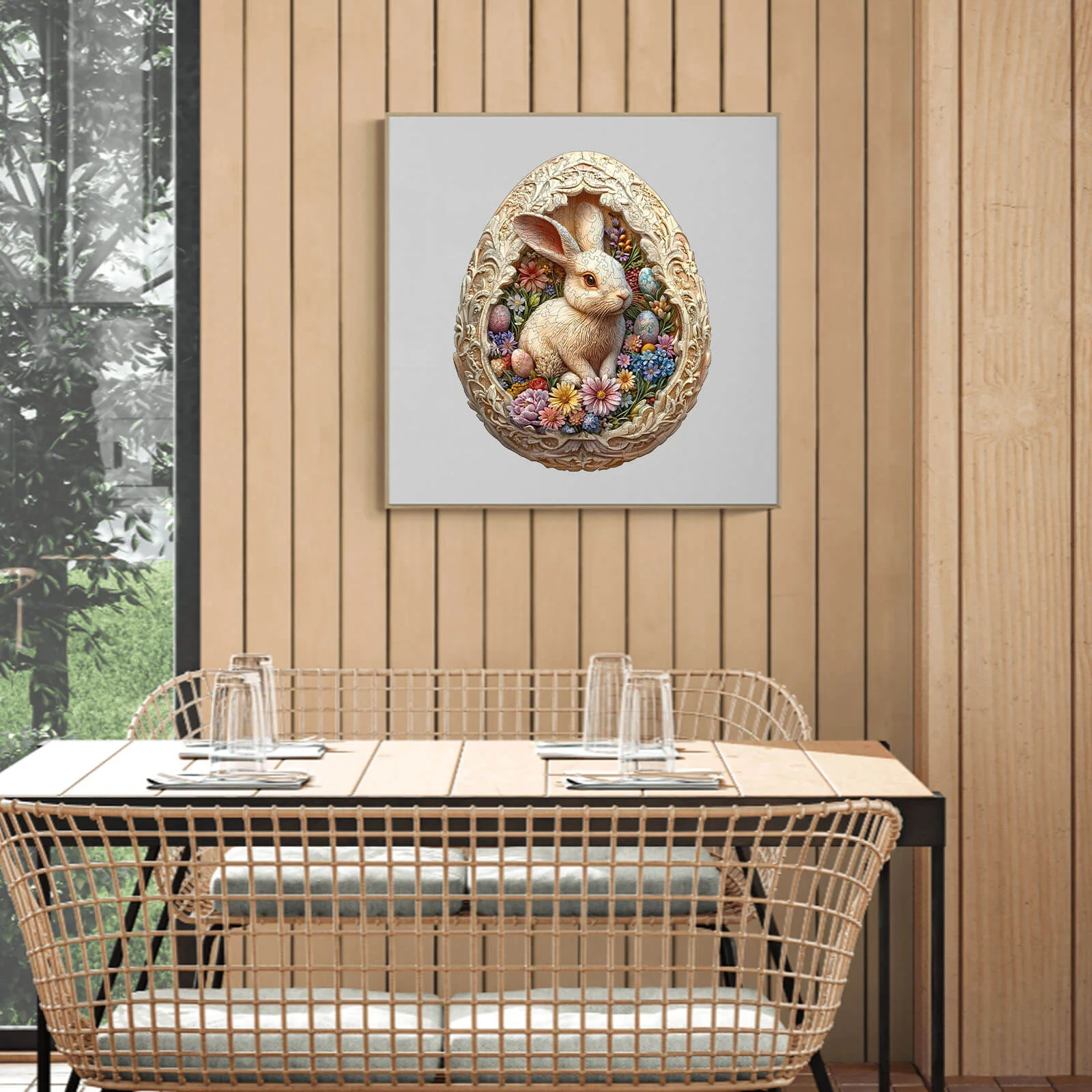 Eggshell world Easter-1 Wooden Jigsaw Puzzle - Image 12