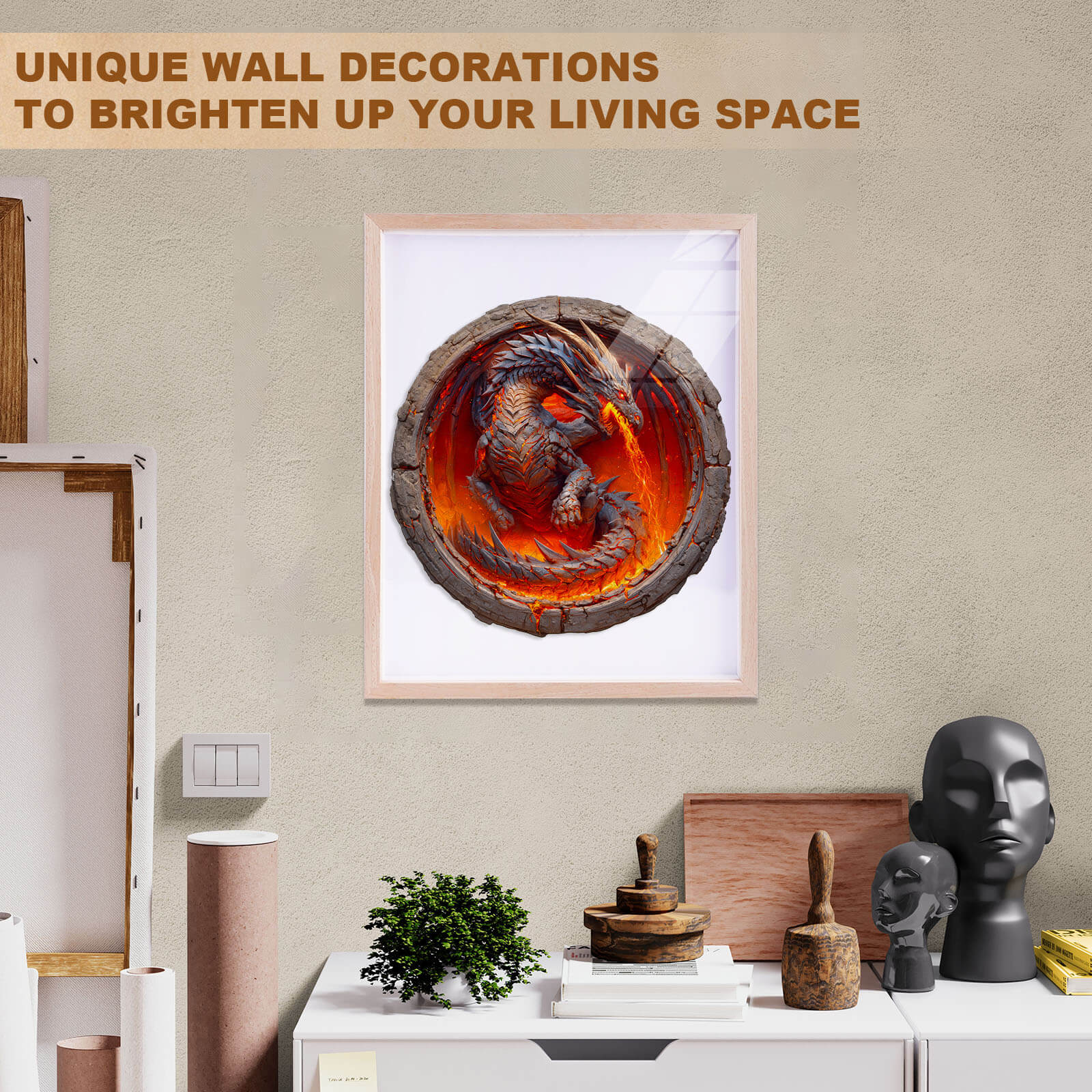 Elements Fire Dragon Wooden Jigsaw Puzzle - Image 12
