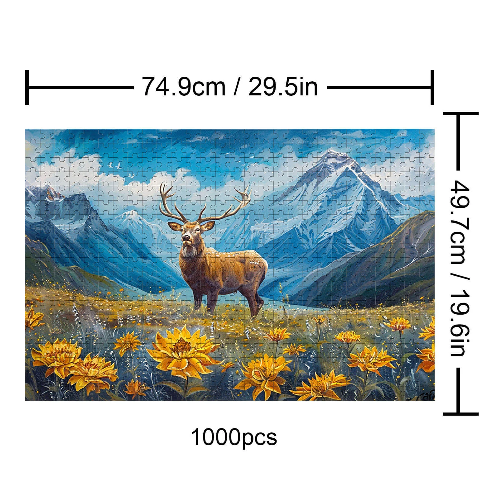 Elk 500 / 1000 Piece Puzzle - Image 5