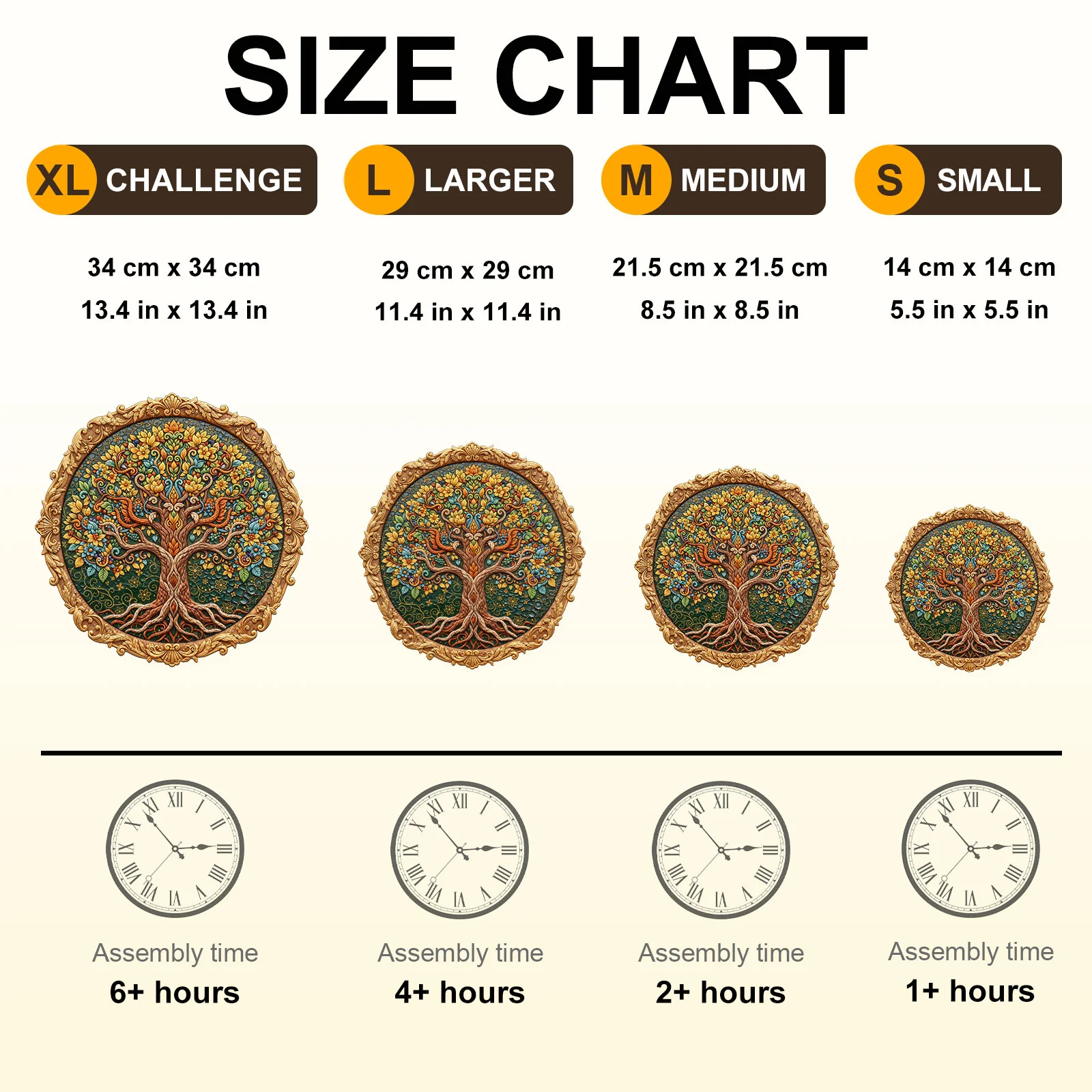 Embroidered Tree of Life Wooden Jigsaw Puzzle - Image 6