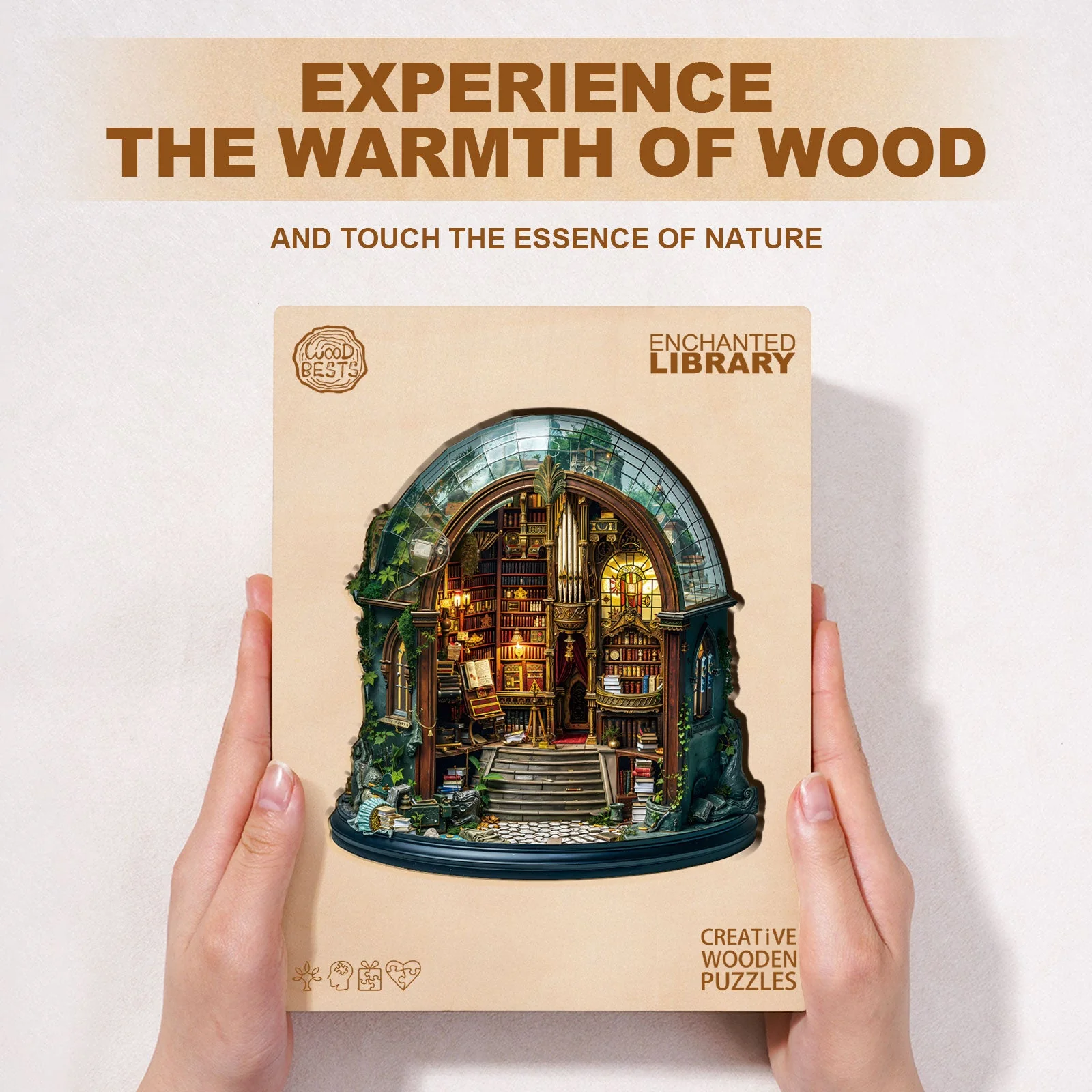 Enchanted Library Wooden Jigsaw Puzzle - Image 5