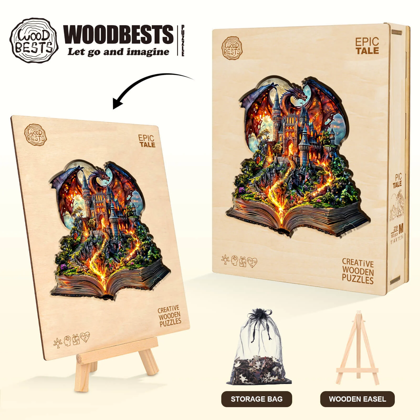 Epic Tale Wooden Jigsaw Puzzle - Image 7