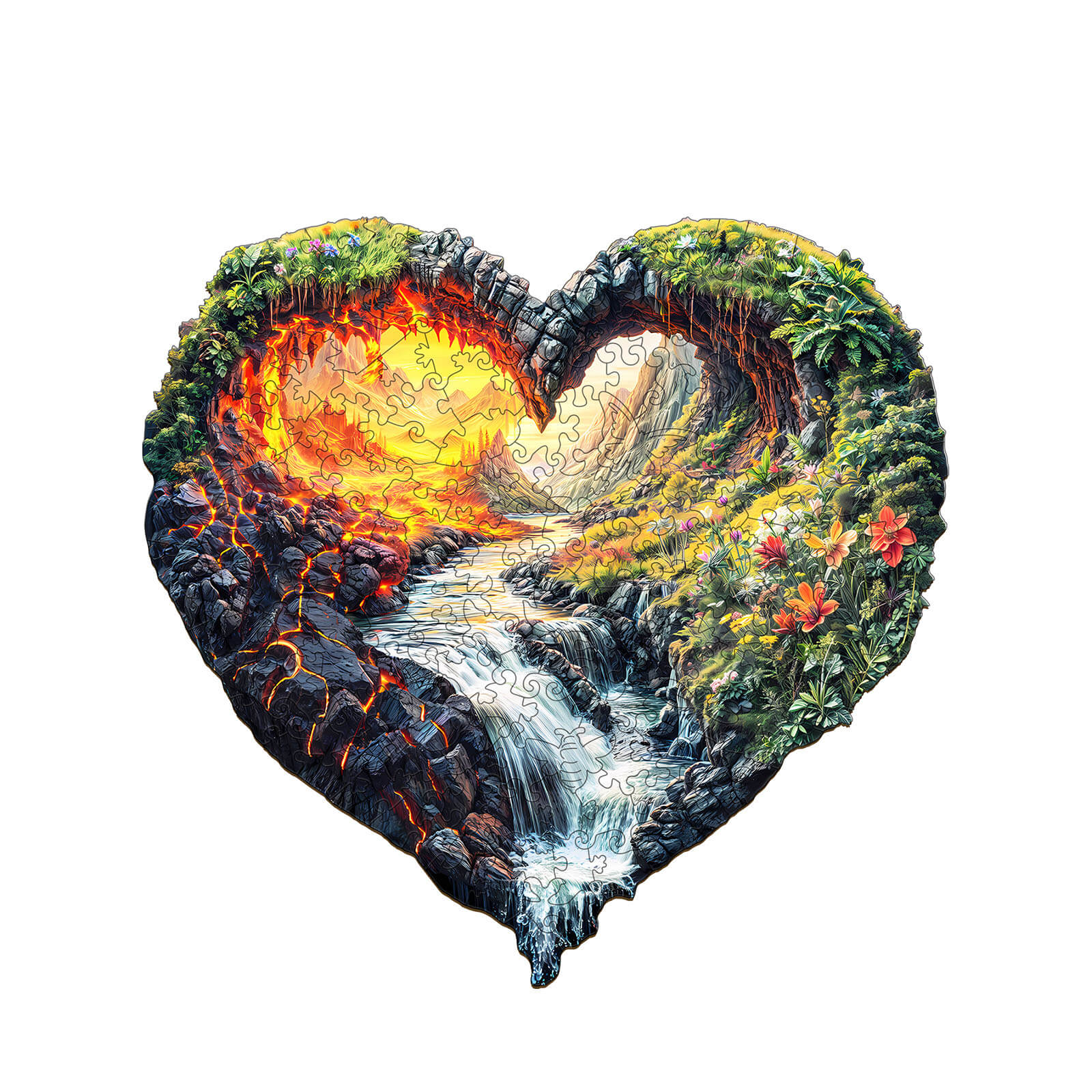 ETERNAL FLOW  Wooden Jigsaw Puzzle - Image 3