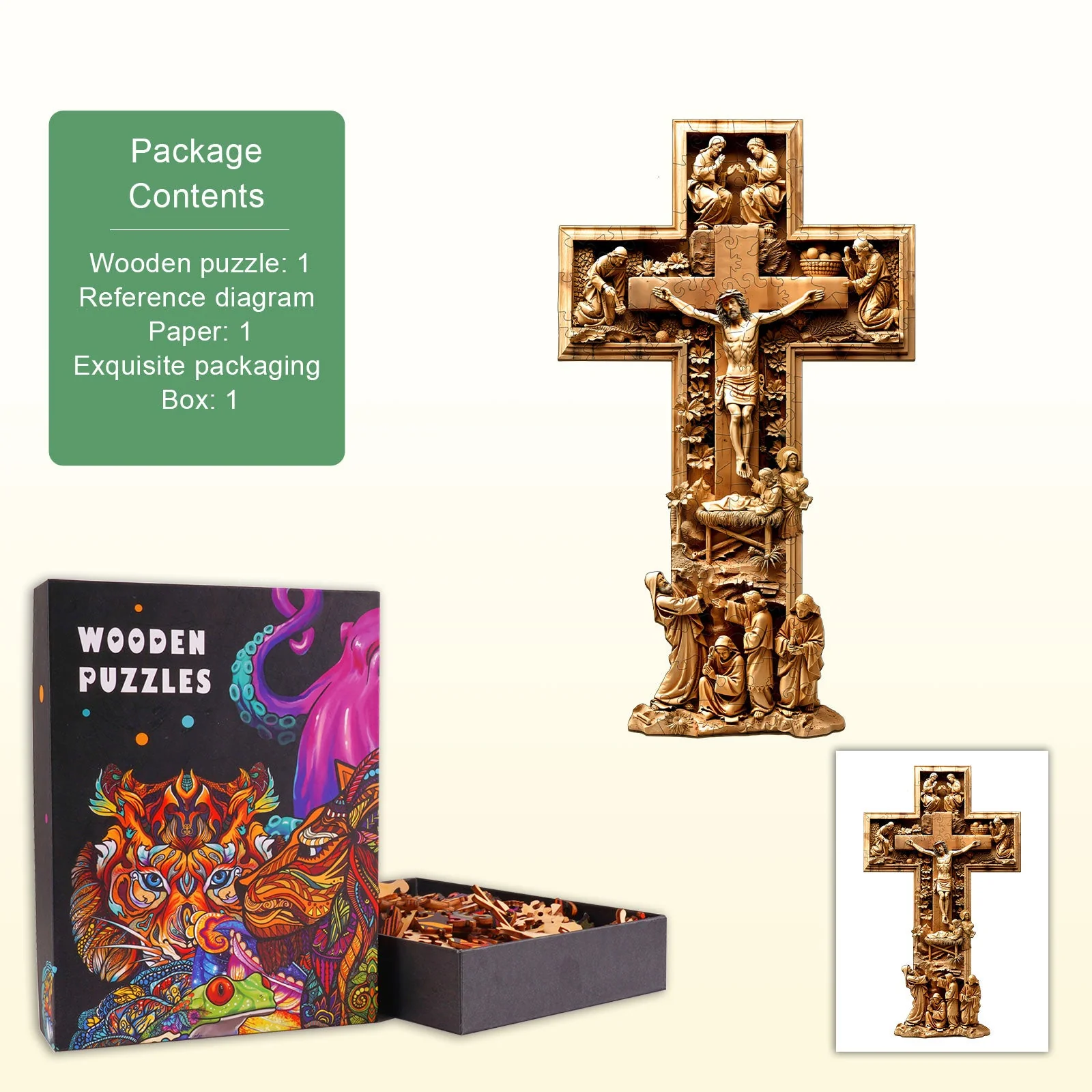 Eternal Grace Wooden Jigsaw Puzzle - Image 3