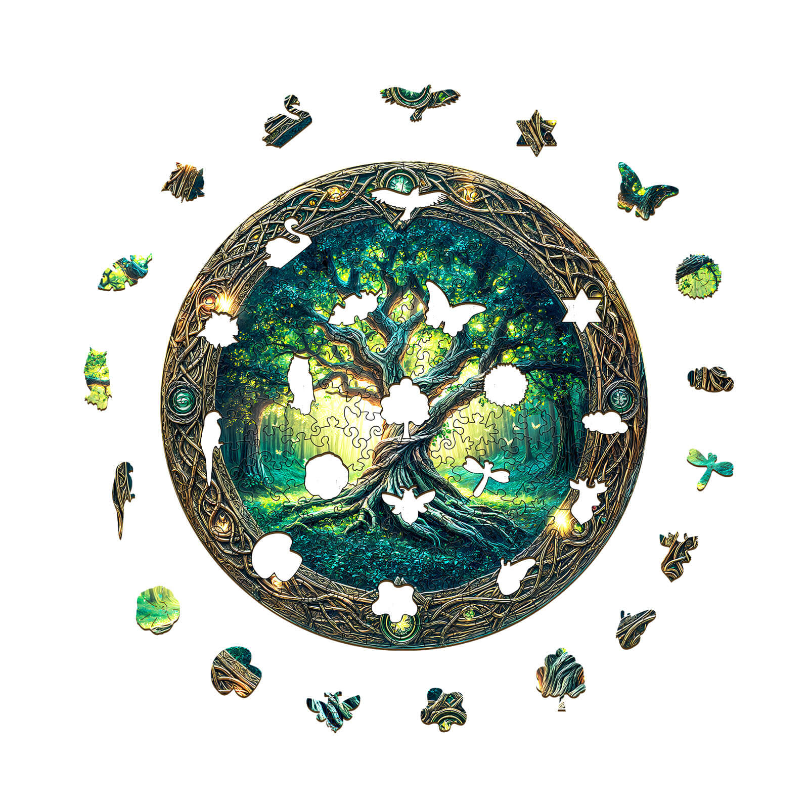 Eternal Tree Wooden Jigsaw Puzzle - Image 2