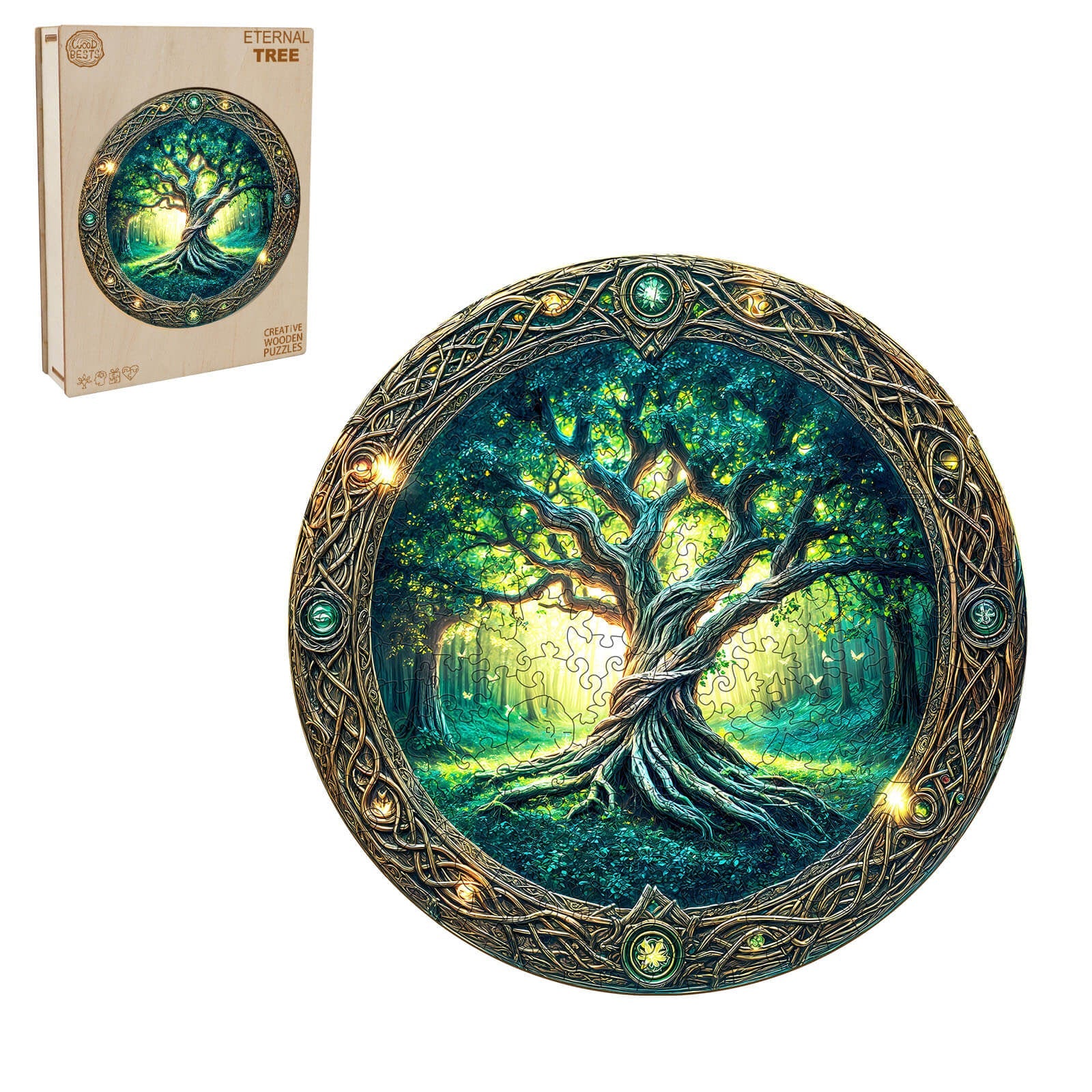 Eternal Tree Wooden Jigsaw Puzzle - Image 3