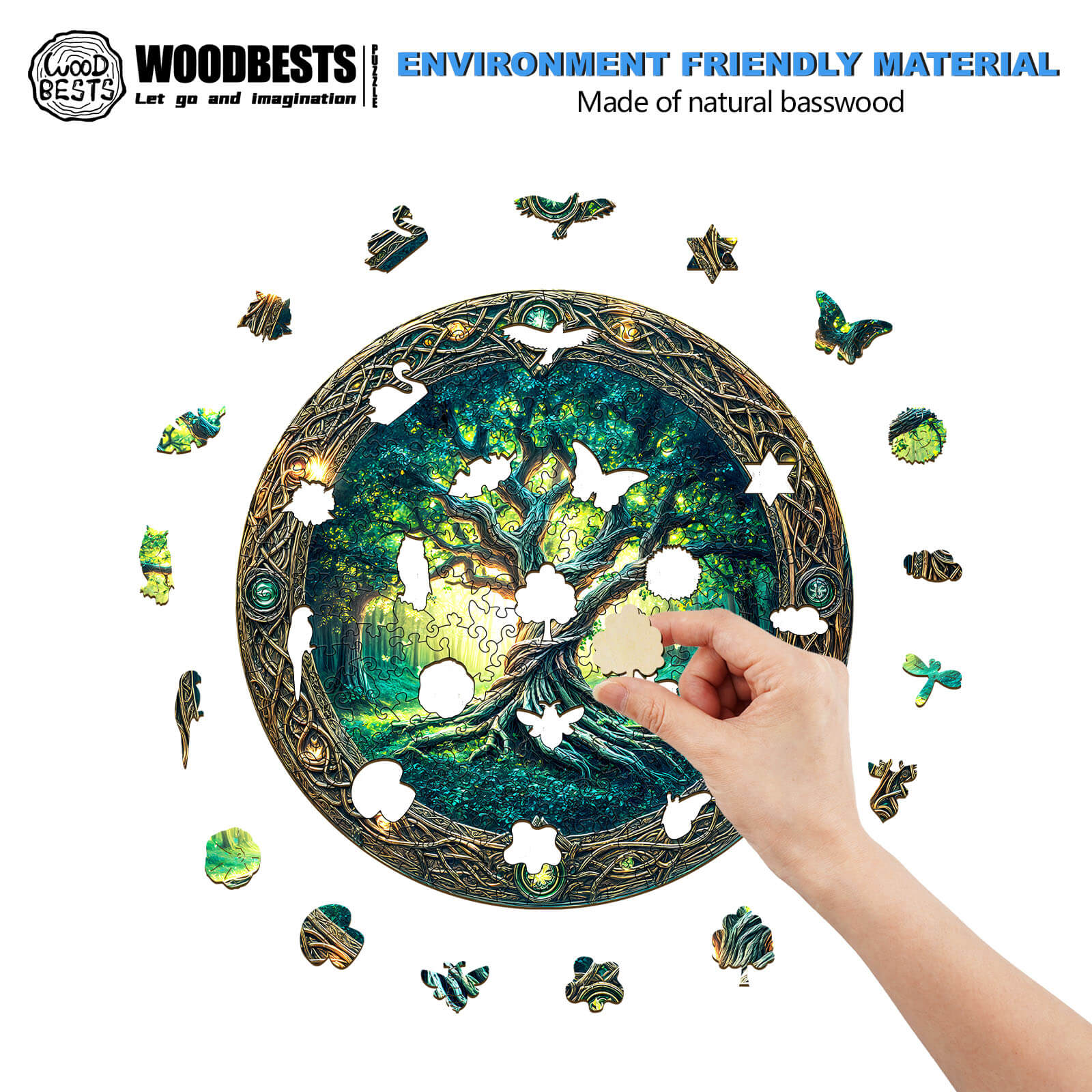Eternal Tree Wooden Jigsaw Puzzle - Image 4