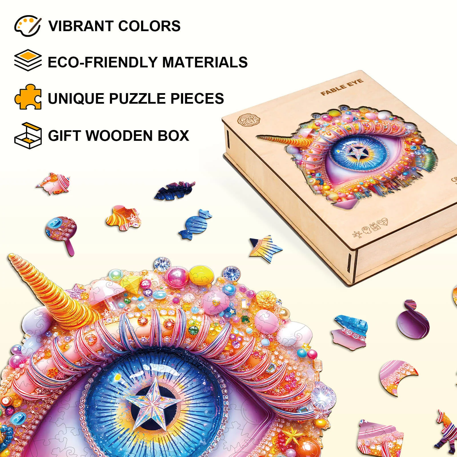 Fable Eye Wooden Jigsaw Puzzle - Image 5