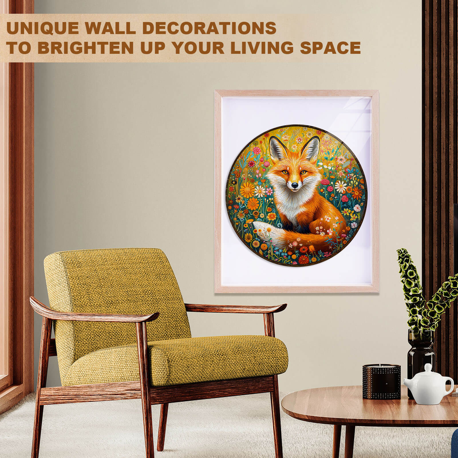 Fantasy Garden Guardian-Fox Wooden Jigsaw Puzzle - Image 10