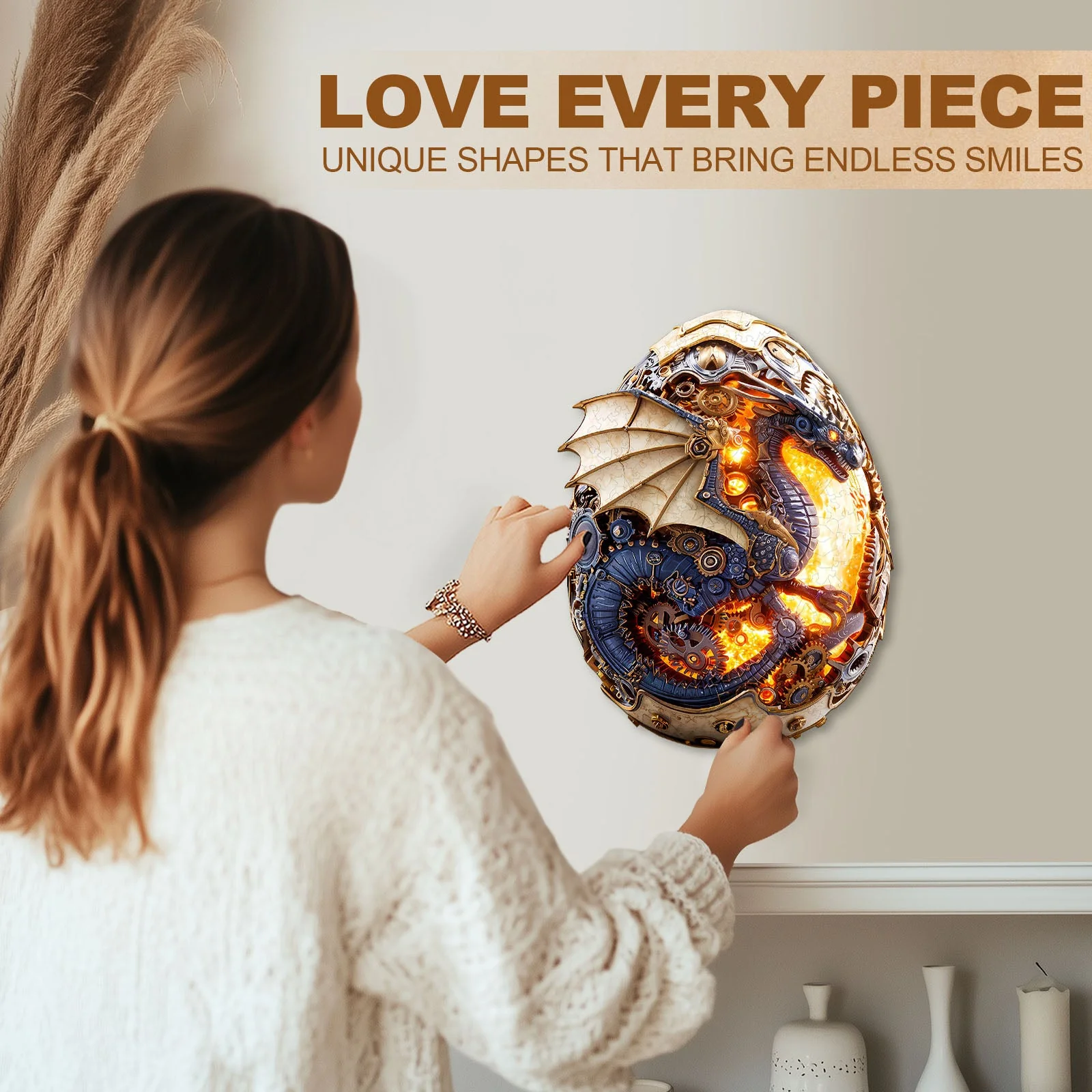 Fire Dragon Egg Wooden Jigsaw Puzzle - Image 10