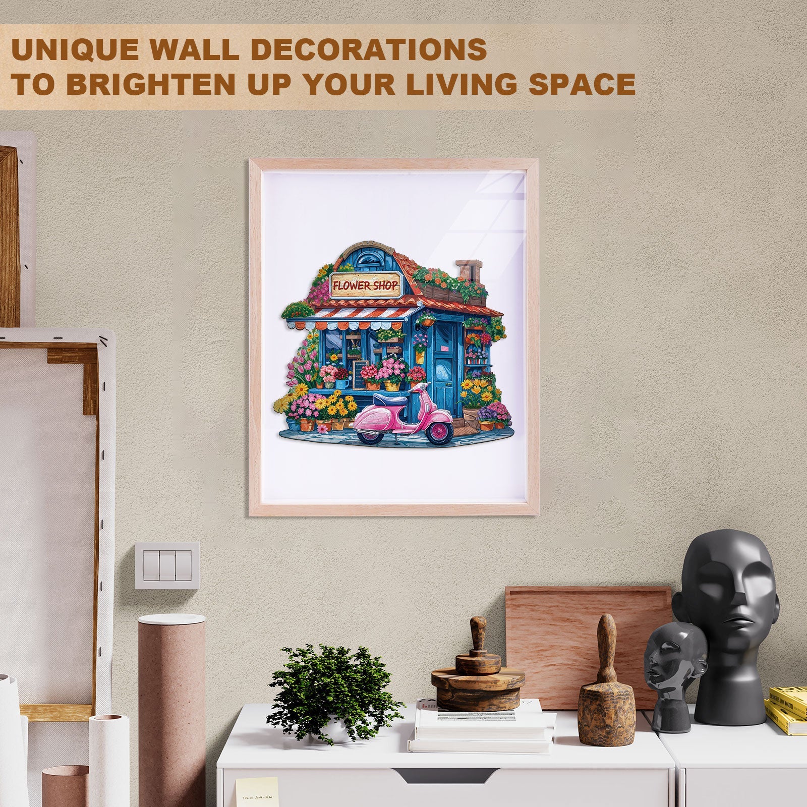 Floral Lane Wooden Jigsaw Puzzle - Image 9