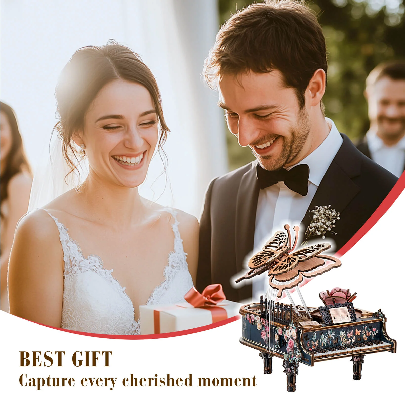 Floral Waltz – DIY Wooden Music Box, 3D Puzzle Craft Kit - Image 8