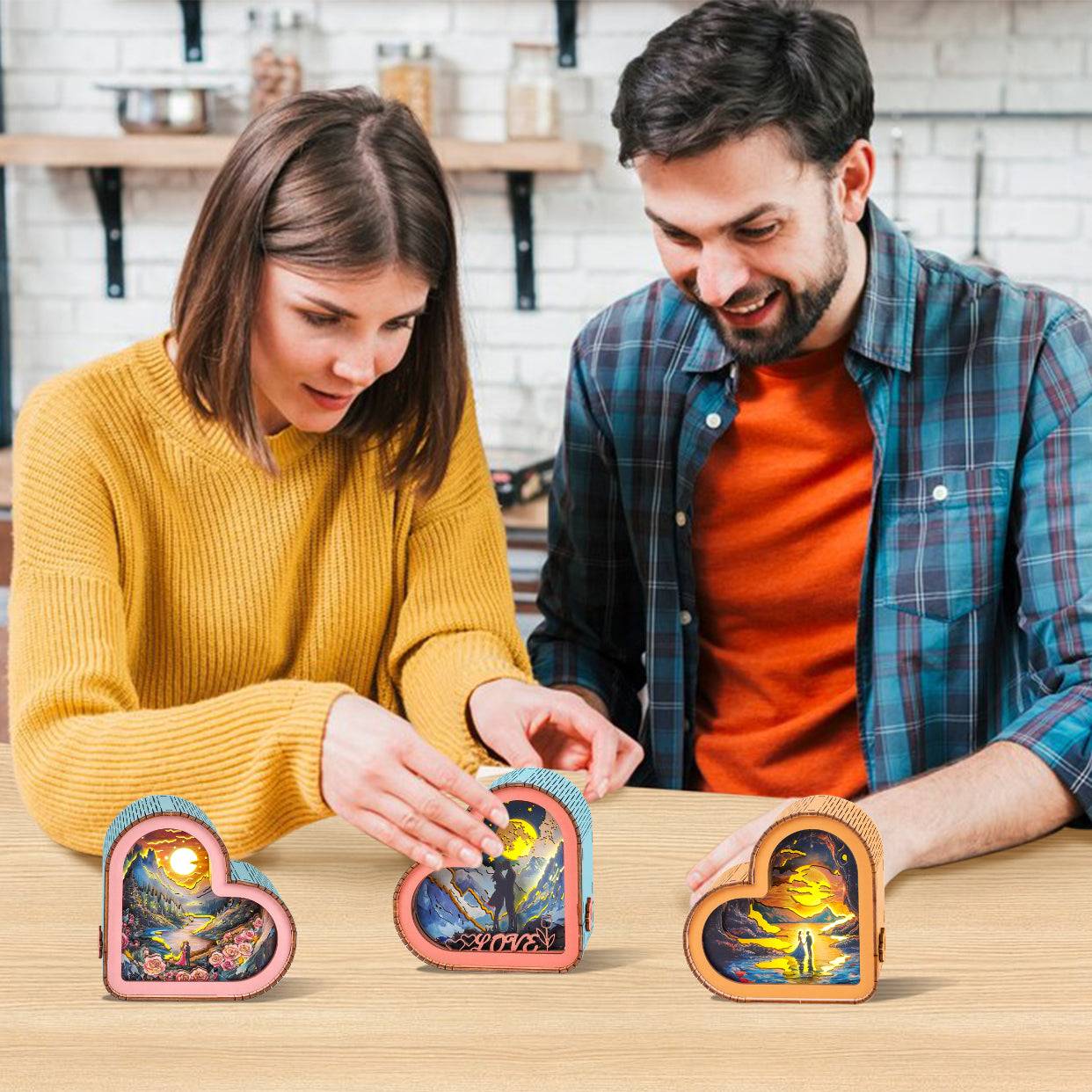 Flowers and Butterflies Kit - 3D Wooden Puzzle Night Light - Image 7