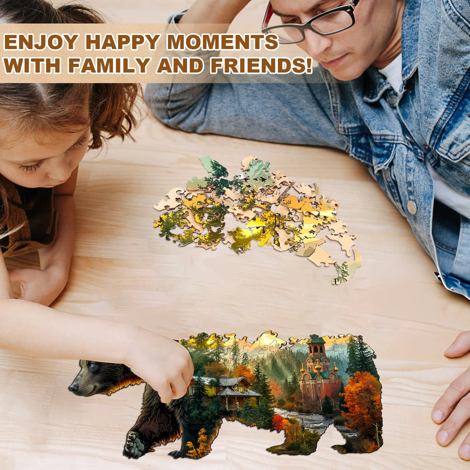 Forest Bear Wooden Jigsaw Puzzle - Image 12